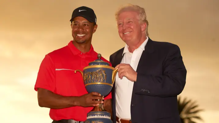 Tiger Woods has made his feelings on Donald Trump clear after US President 'lied and cheated' during golf match