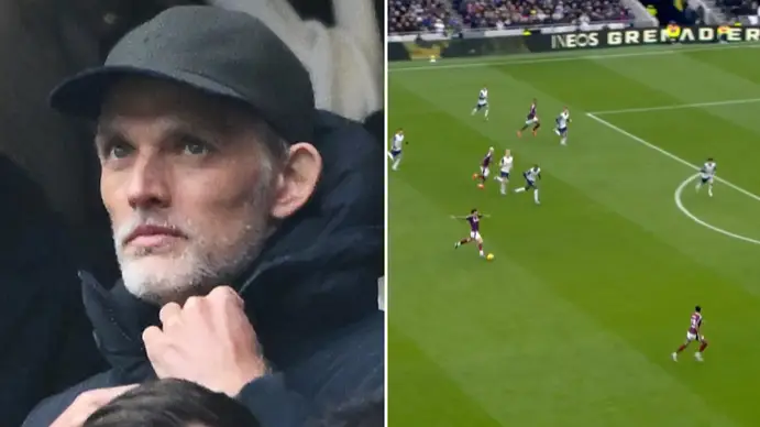Fans convinced England star's spot is 'sealed' as Thomas Tuchel watches first Premier League game since becoming Three Lions boss