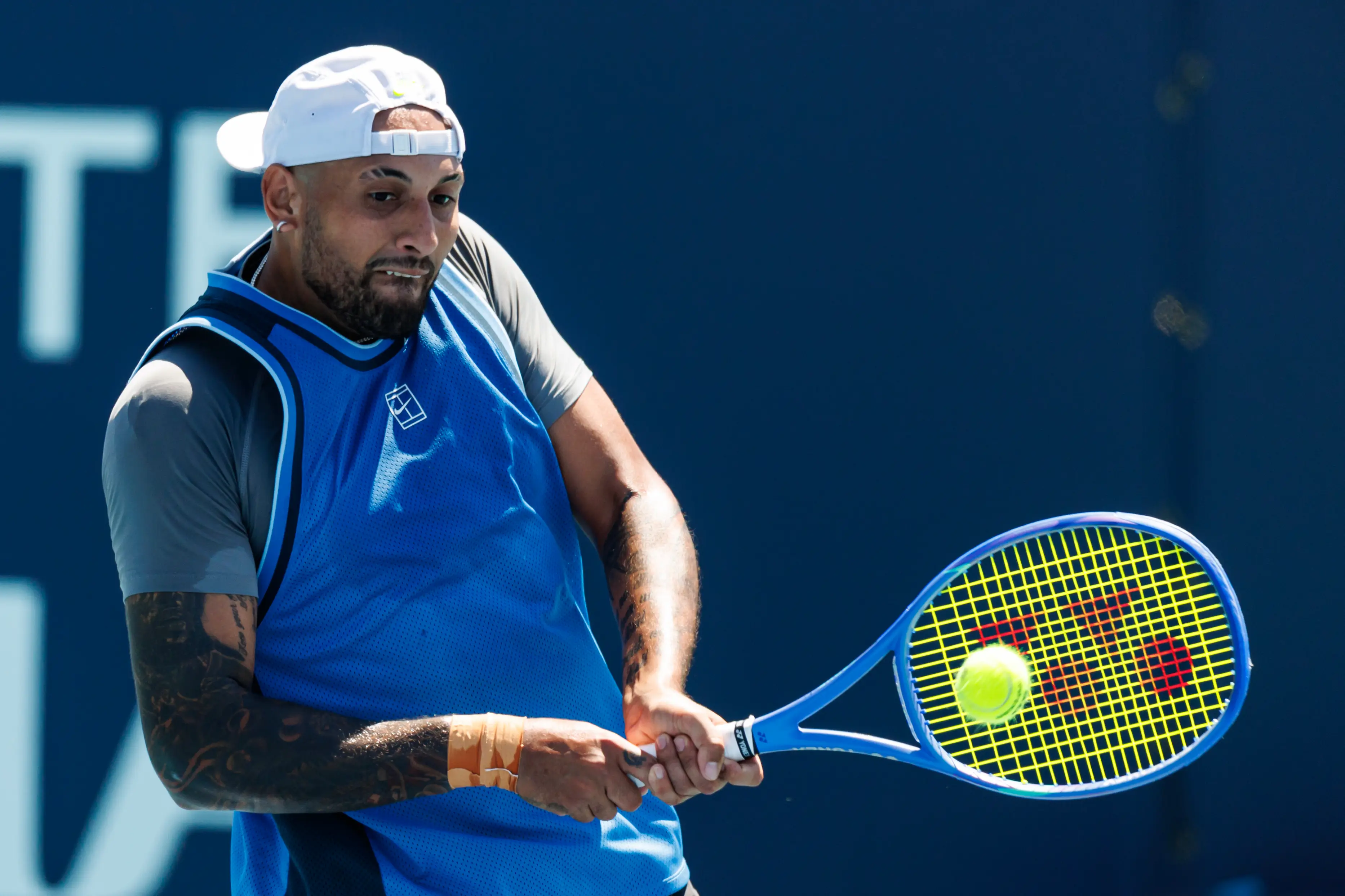 Nick Kyrgios is confident he will emerge victorious. Image: Getty