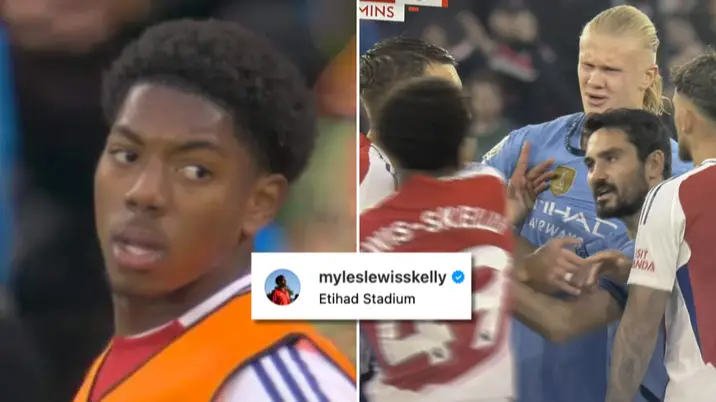 Arsenal fans have spotted Myles Lewis-Skelly’s subtle dig at Erling Haaland on Instagram