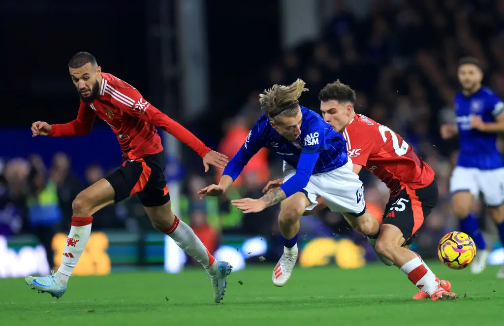 Noussair Mazraoui impressed for Man Utd against Ipswich (Image: Getty)