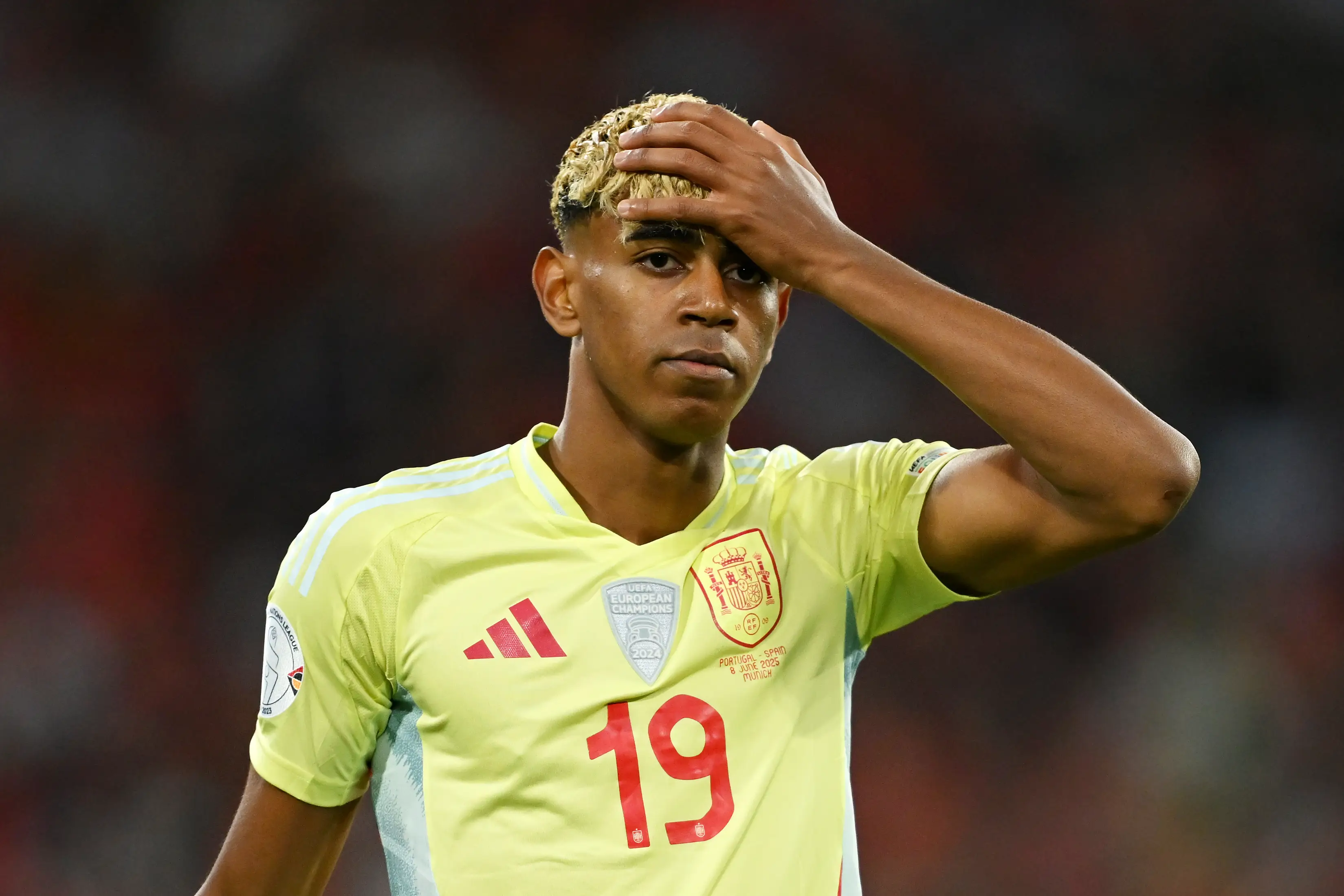 Lamine Yamal was pictured with a Spanish influencer online. Image: Getty