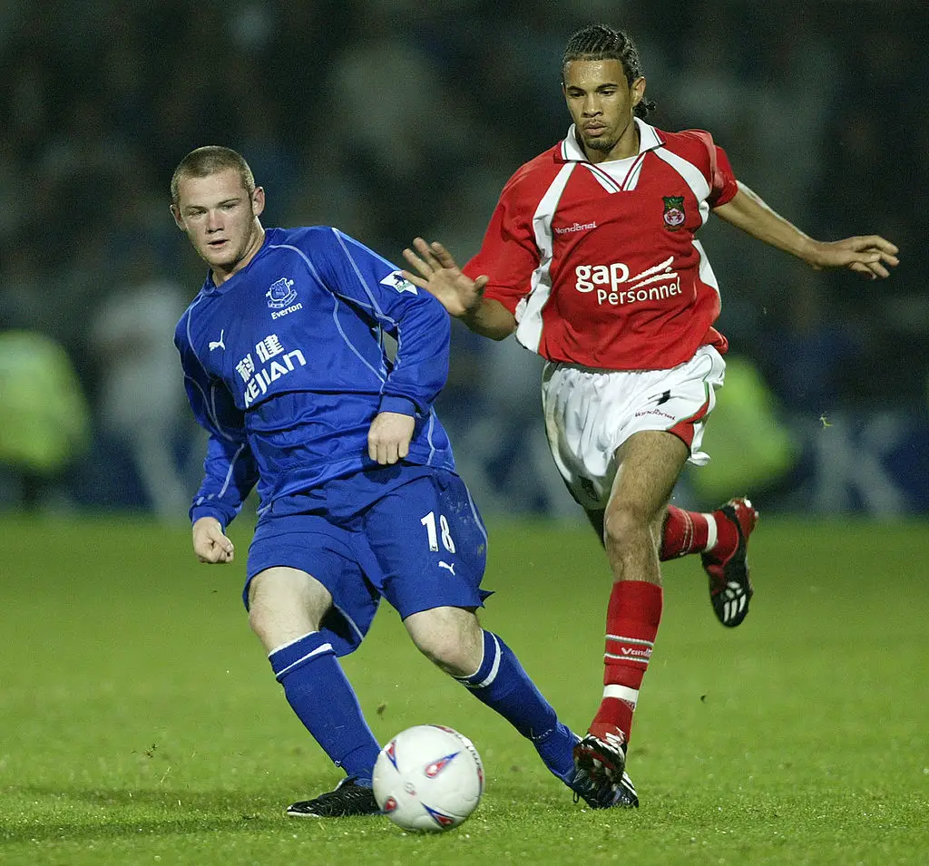Wayne Rooney in action for Everton in 2002 (Credit:Getty)