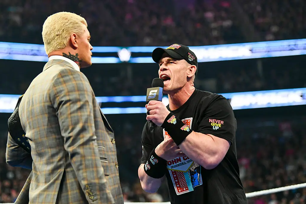 John Cena will challenge Cody Rhodes for the undisputed WWE championship at Wrestlemania 41. (Image: Getty)