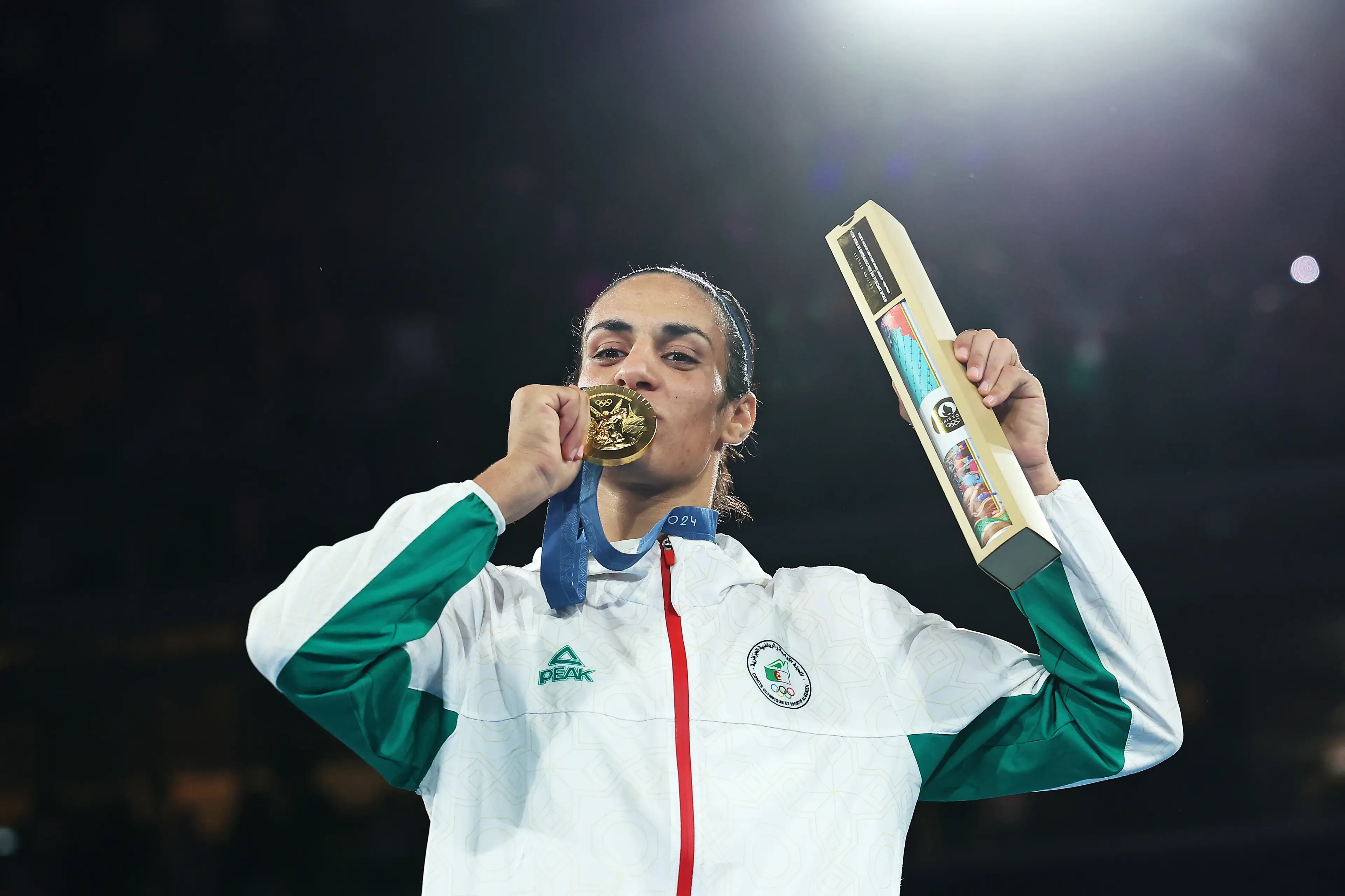 Imane Khelif is currently not allowed to participate in World Boxing events. Image: Getty