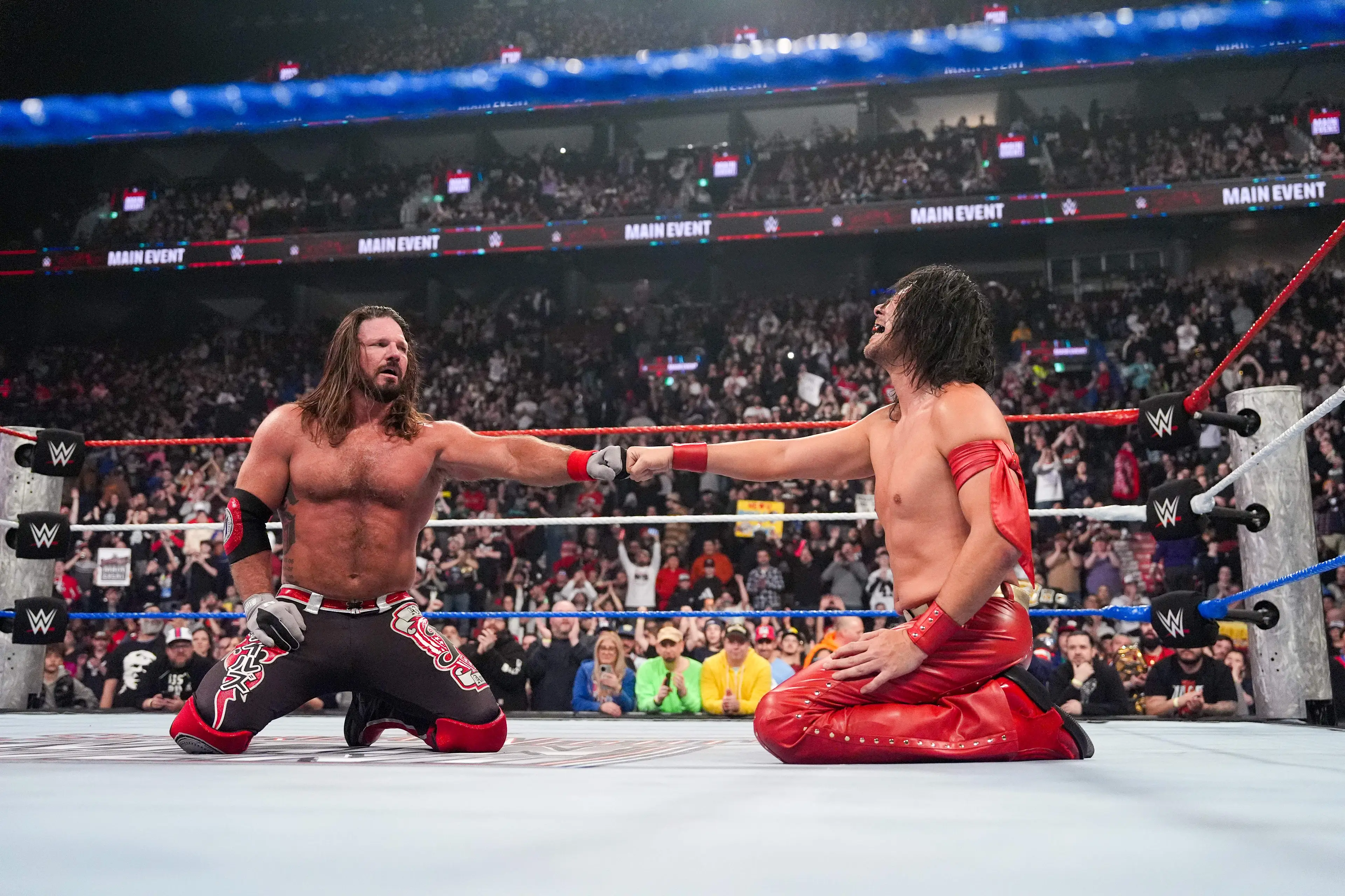 Styles beat Nakamura at Saturday Night's Main Event. Image: Getty