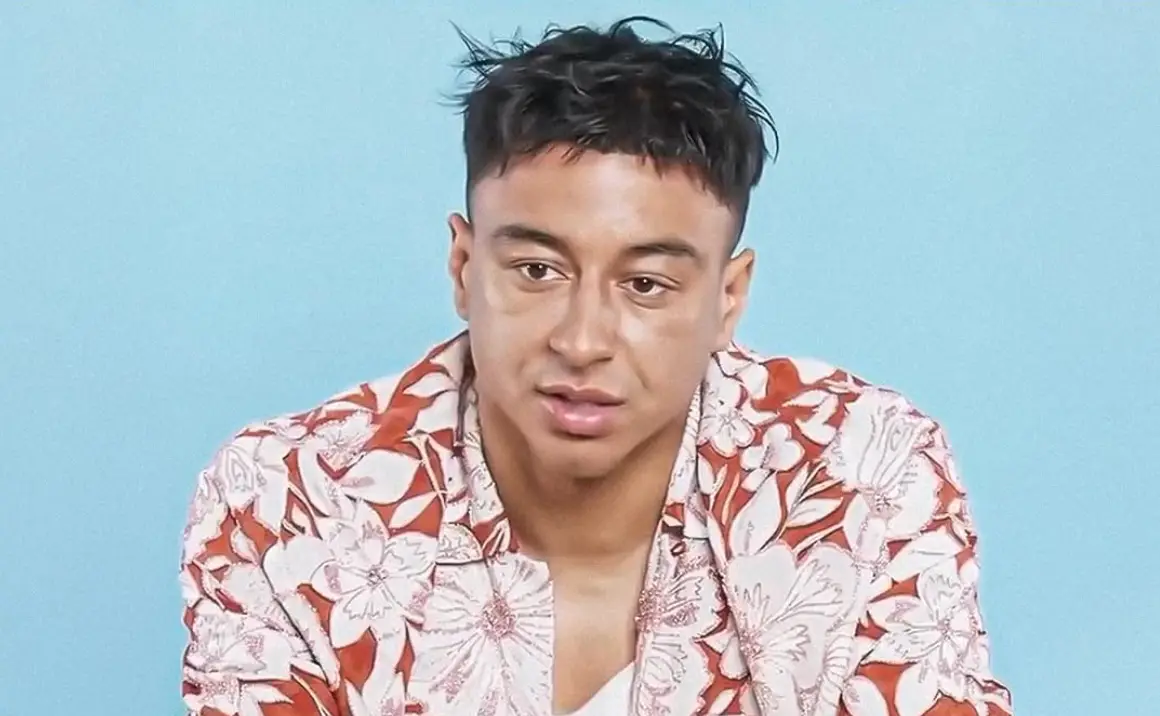 Jesse Lingard showed off his new hairstyle during an interview with GQ Korea. Image: GQ Korea
