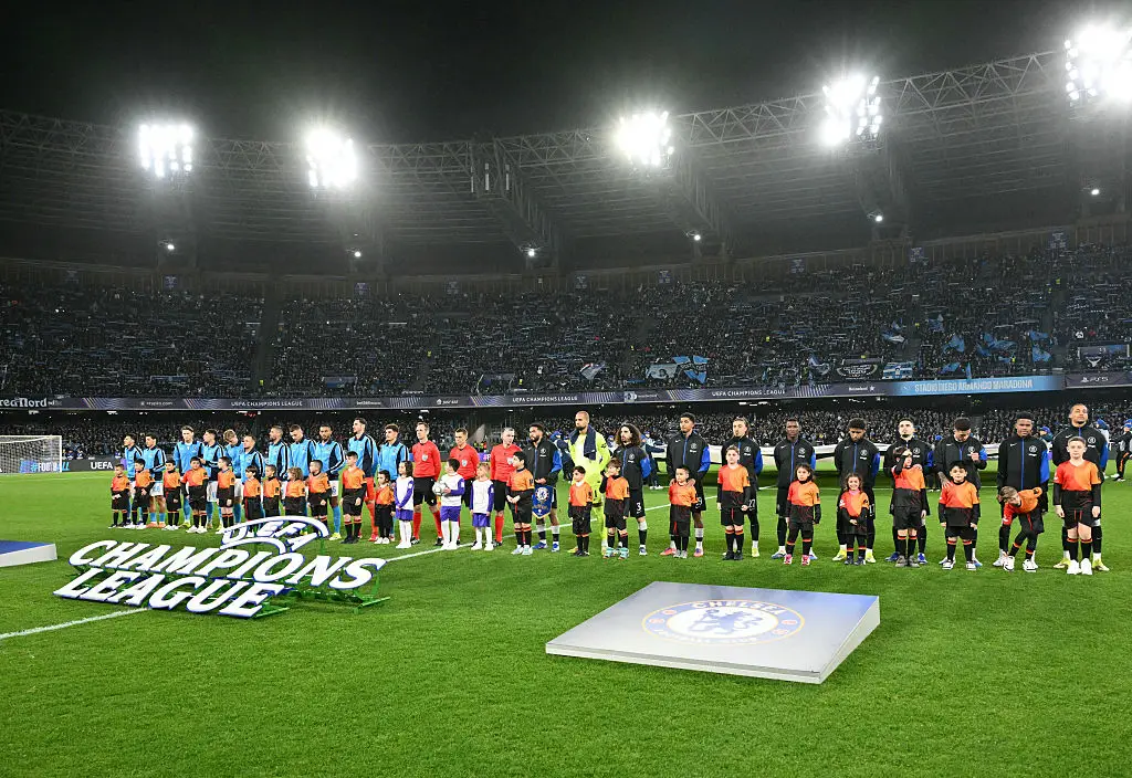Napoli and Chelsea ahead of their Champions League league phase clash (Credit:Getty)