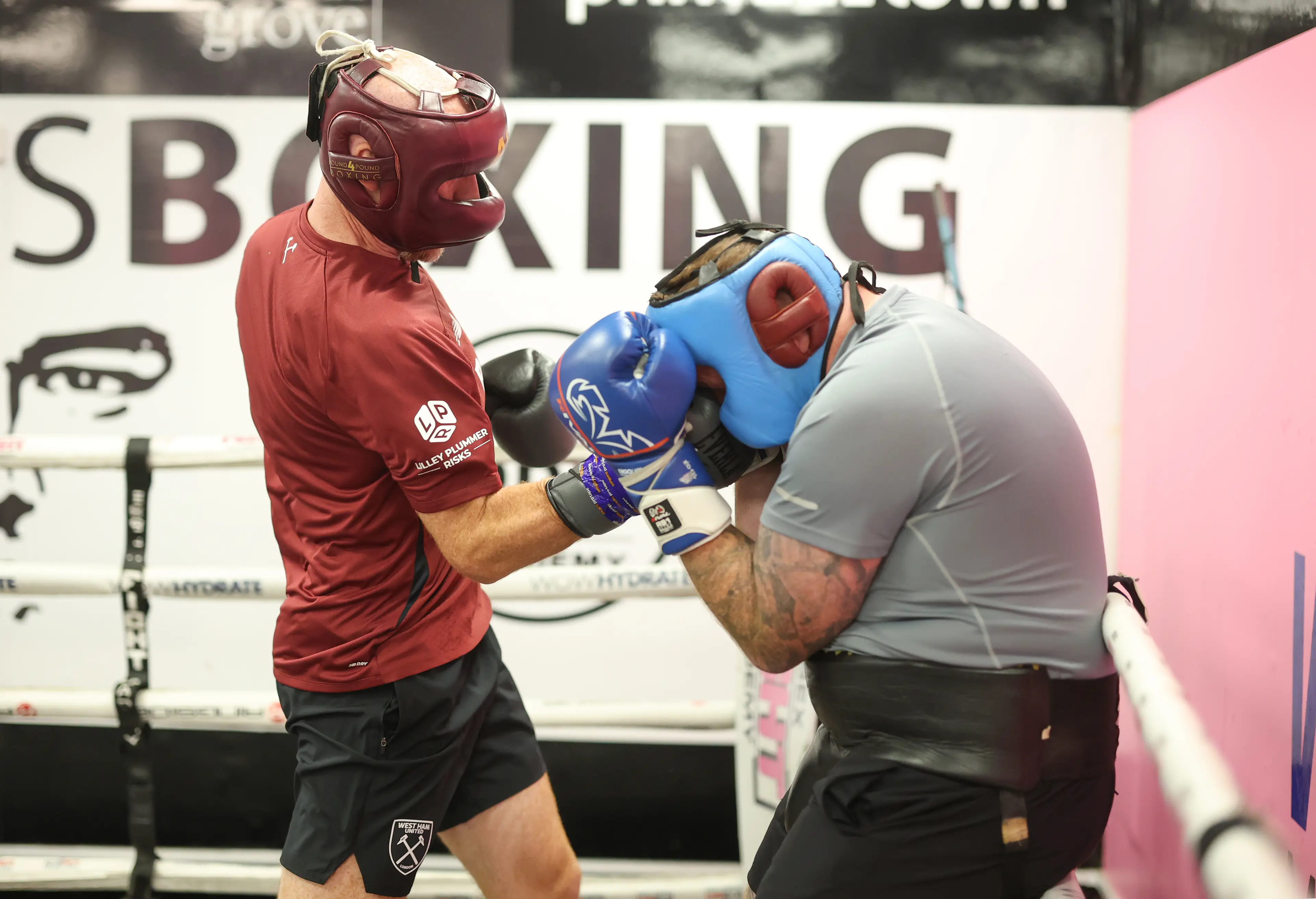 James Collins during sparring (Credit:GettyImages)