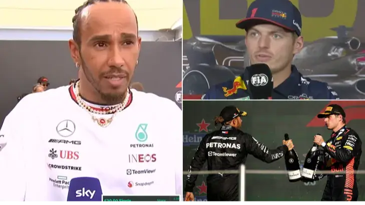 Lewis Hamilton fires brutal comment towards Max Verstappen after explosive F1 team-mate claims