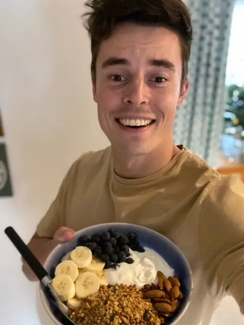 George Nash ate six meals a day, including snacks, to meet the daily calorie requirement