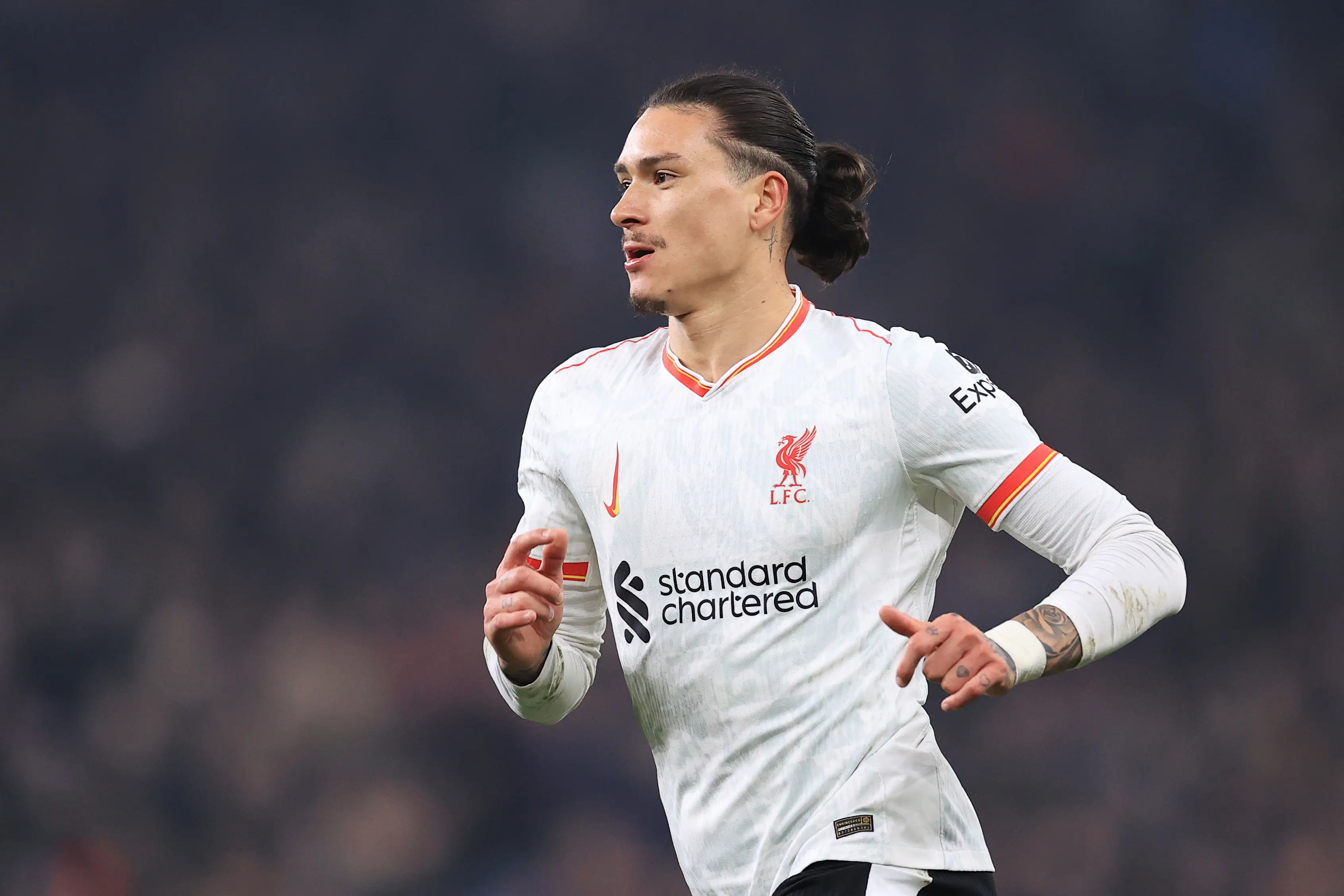 Darwin Nunez in action for Liverpool. Image: Getty 