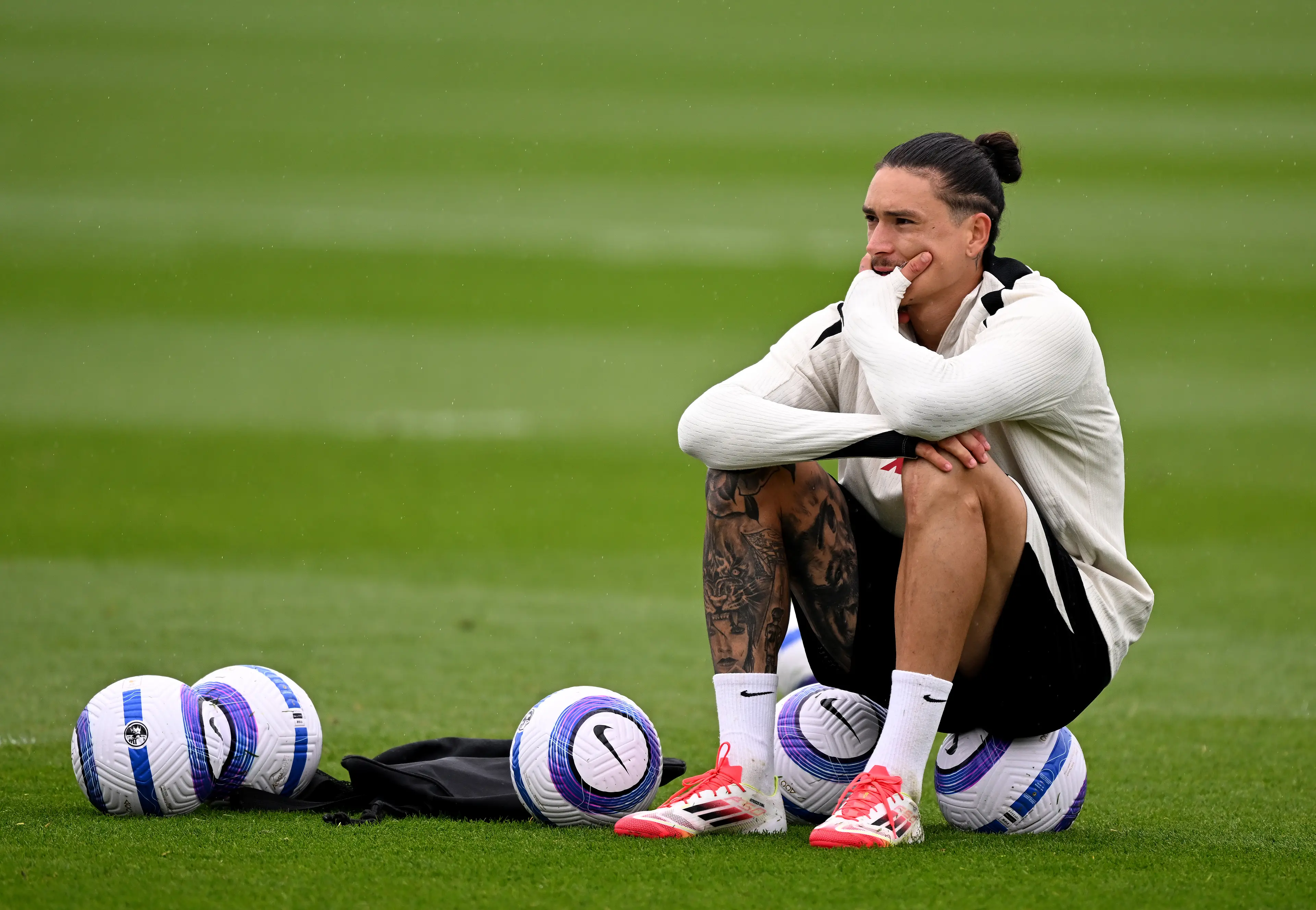 Darwin Nunez has since returned to Liverpool training. Image: Getty 