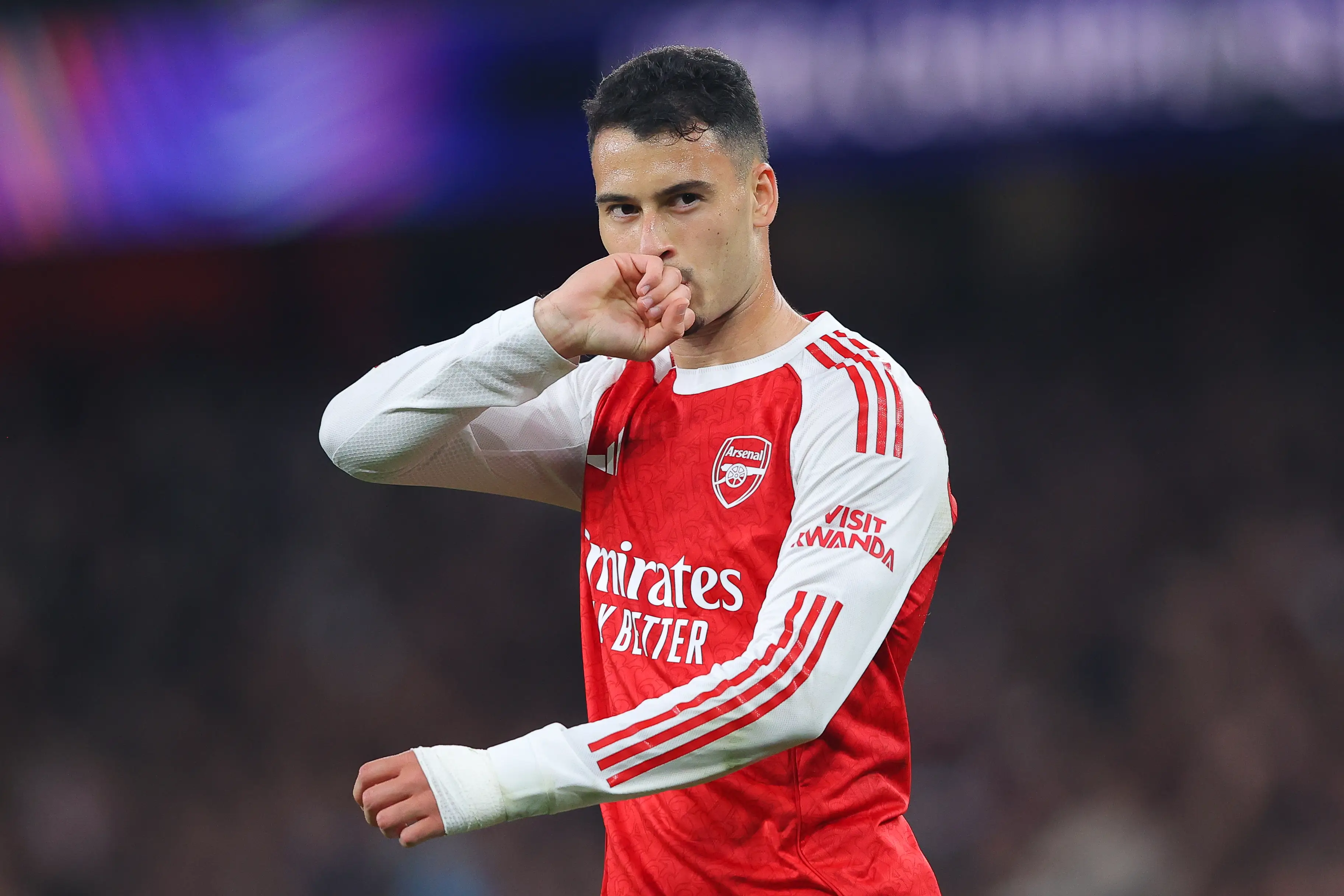 Gabriel Martinelli scored Arsenal's first goal against Olympiacos last time out (Getty)