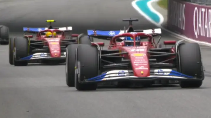 Lewis Hamilton loses it with Ferrari in explosive team radio transcript after controversial Charles Leclerc Miami GP decision