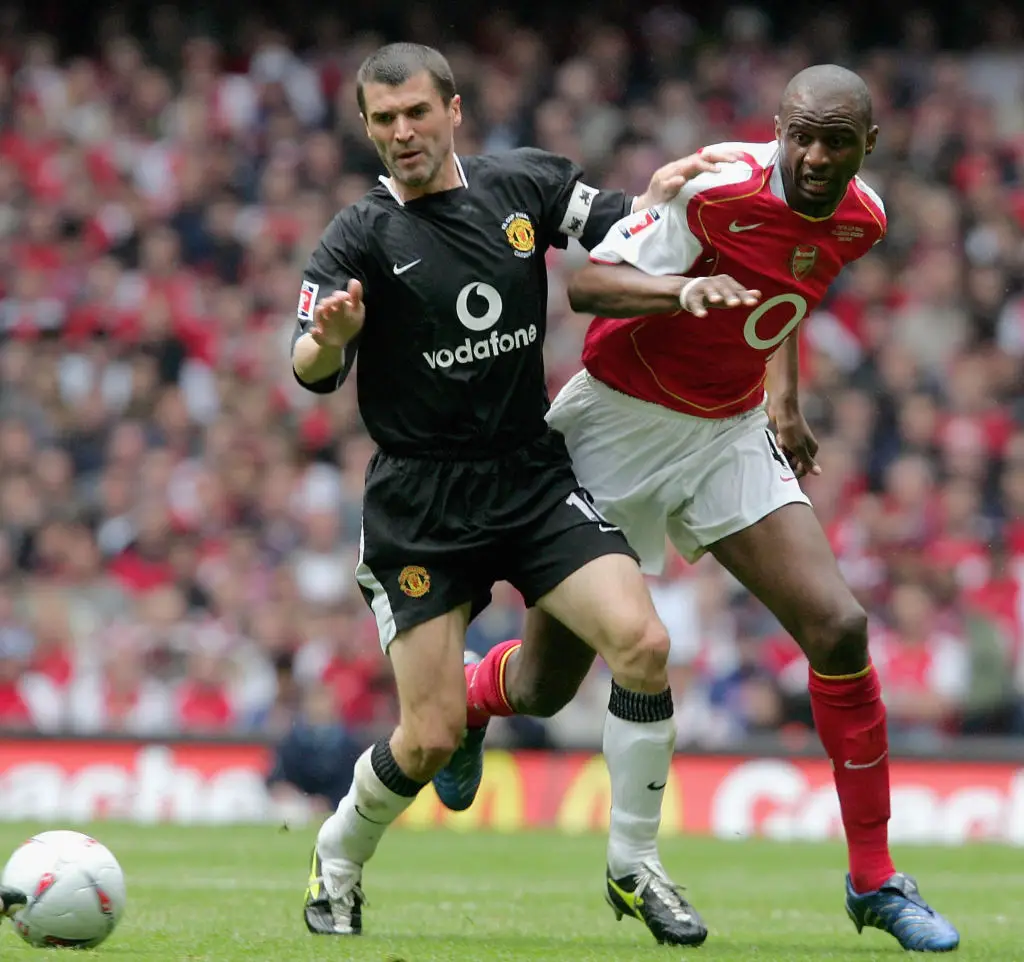 Roy Keane and Patrick Vieira in 2005 (Credit:Getty)