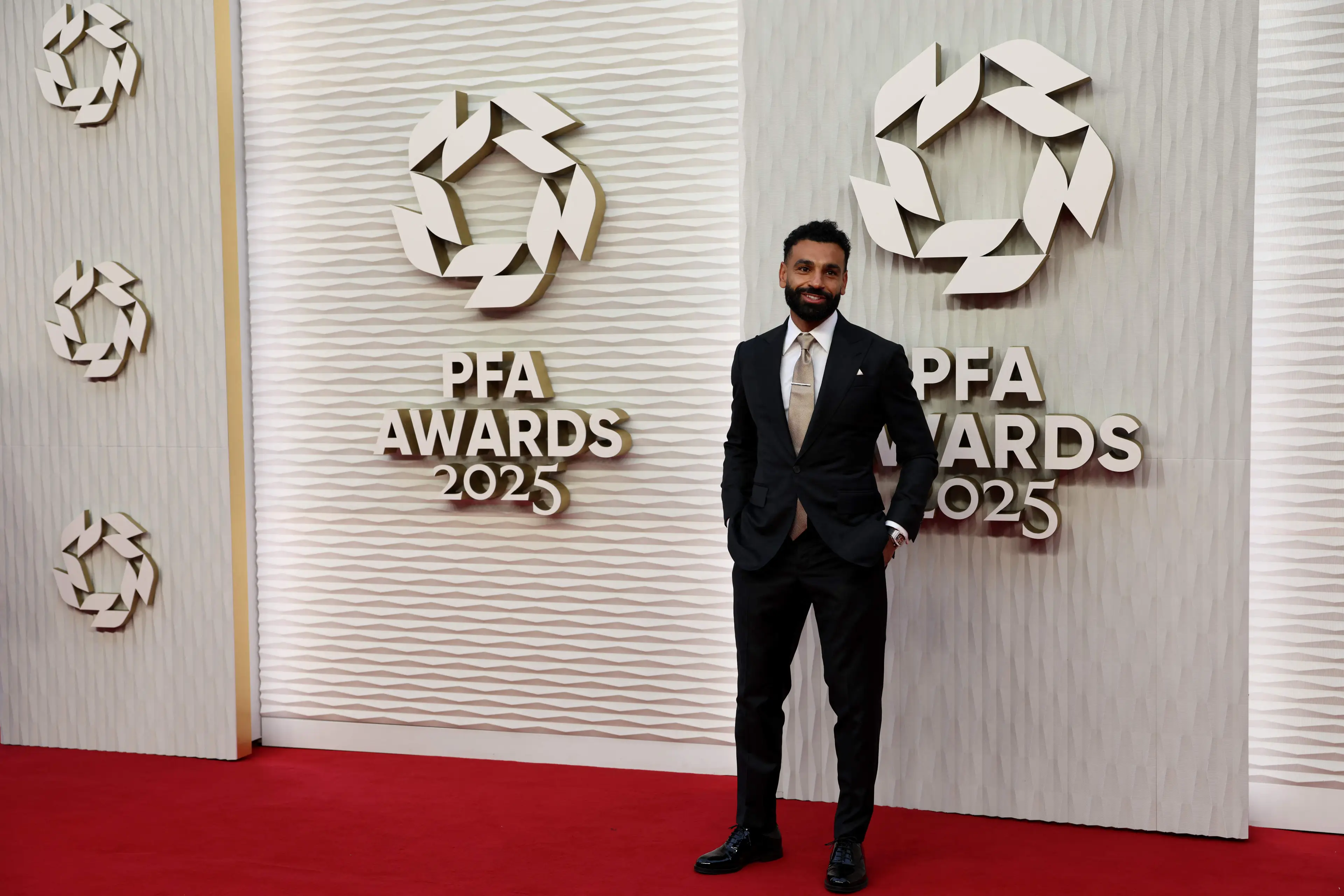 Mohamed Salah at the 2025 PFA Awards. Image: Getty 