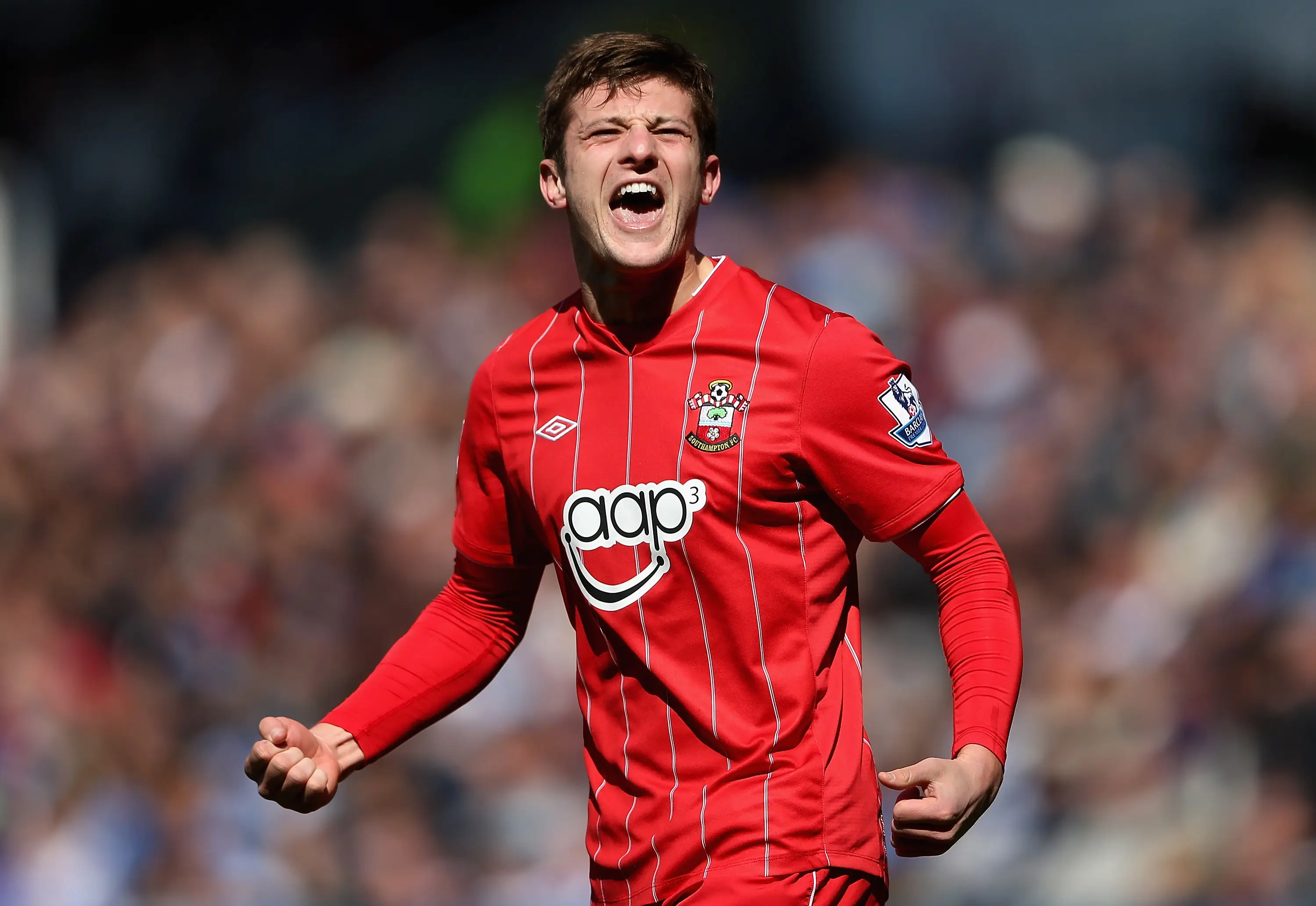 Adam Lallana in action for Southampton. Image: Getty 