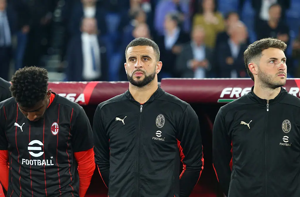 Kyle Walker was a substitute during the Coppa Italia final (Credit:Getty)