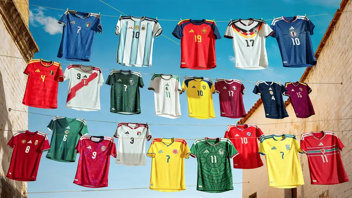 Adidas home kits for the 2026 World Cup. Image credit: Adidas