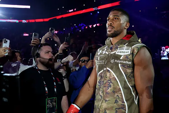 Joshua fought Jake Paul in Miami last Friday (Image: Getty)