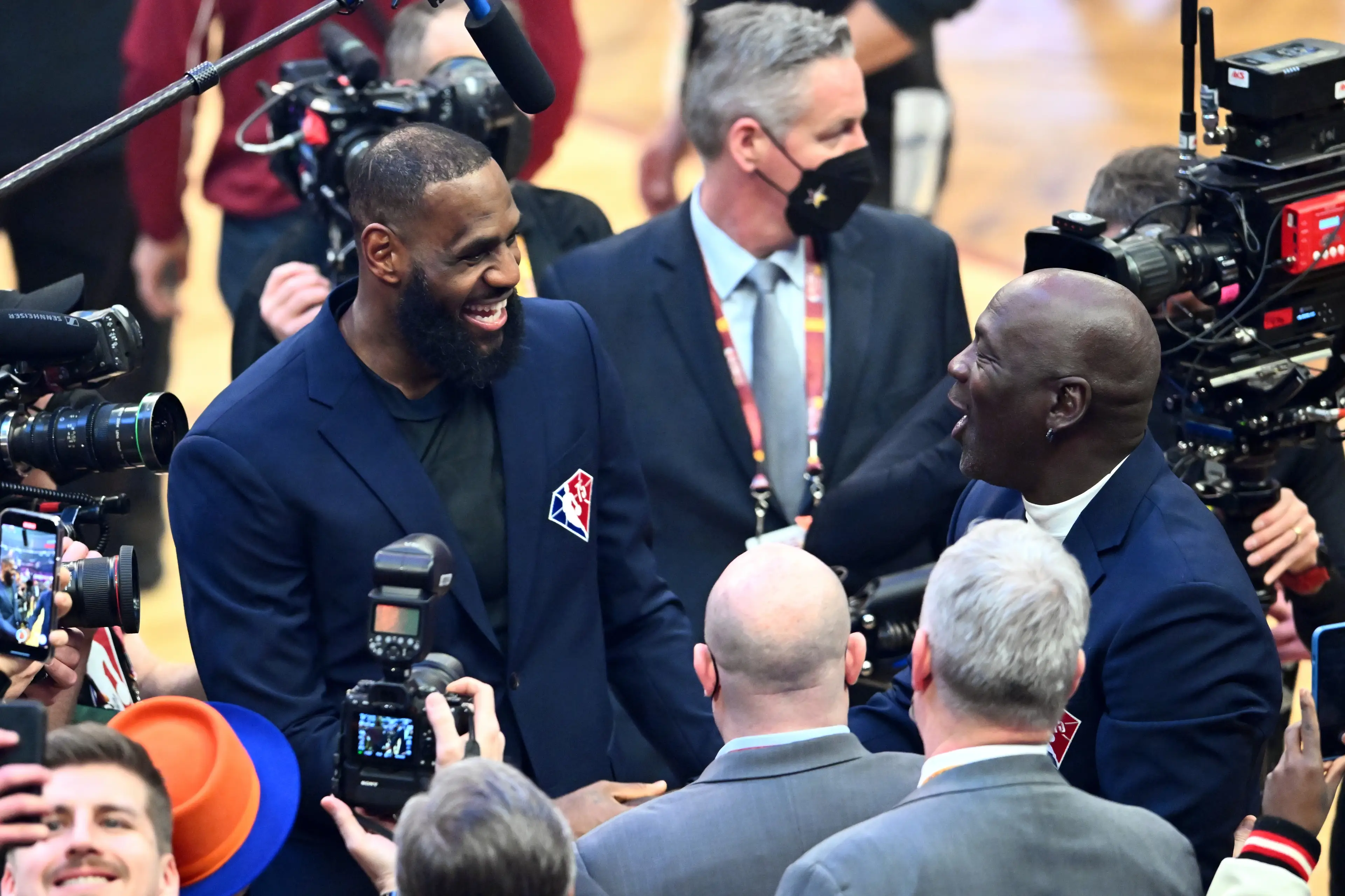 LeBron James and Michael Jordan. (Image: Getty)