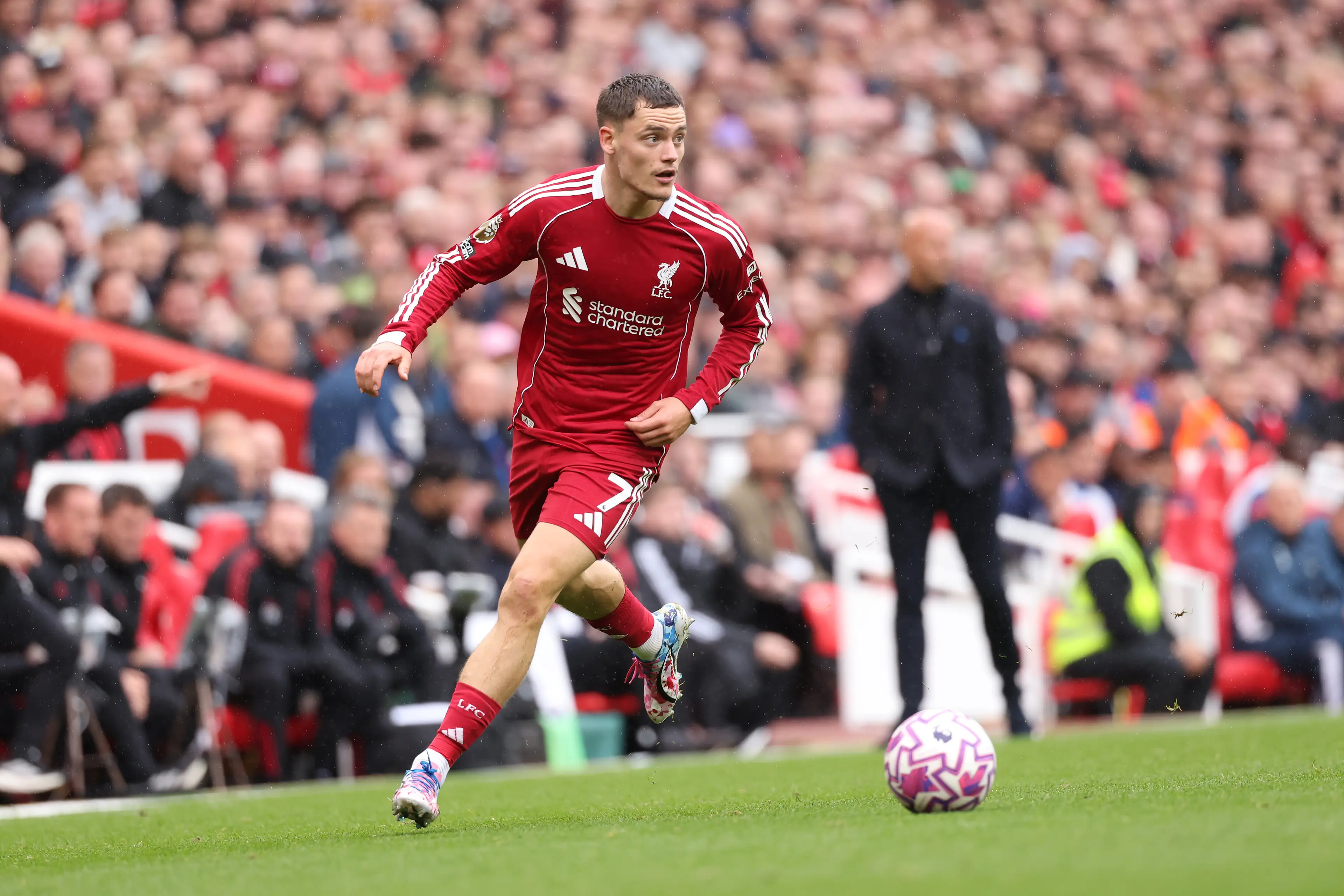 Florian Wirtz made a substitute appearance against Everton after being dropped from the starting XI. Image: Getty 