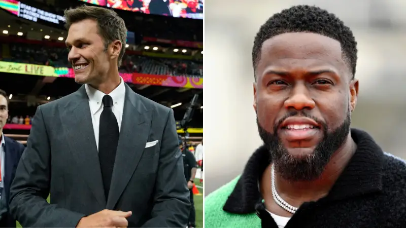 Tom Brady fired savage dig at Kevin Hart during live Super Bowl broadcast after 'personal' jokes about divorce