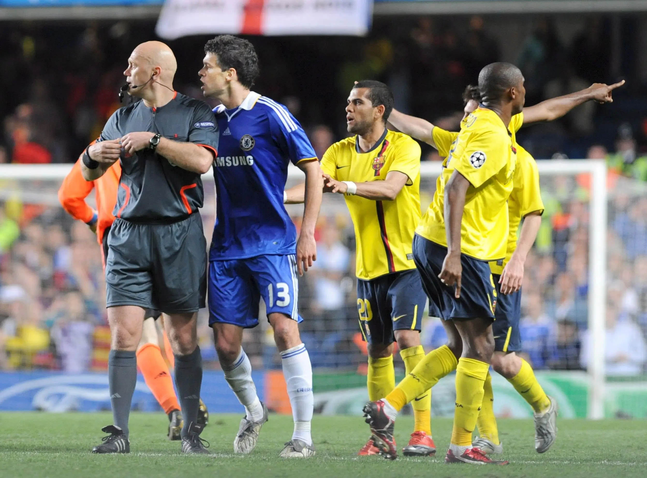Ovrebo now admits that perhaps Chelsea should have had a penalty.