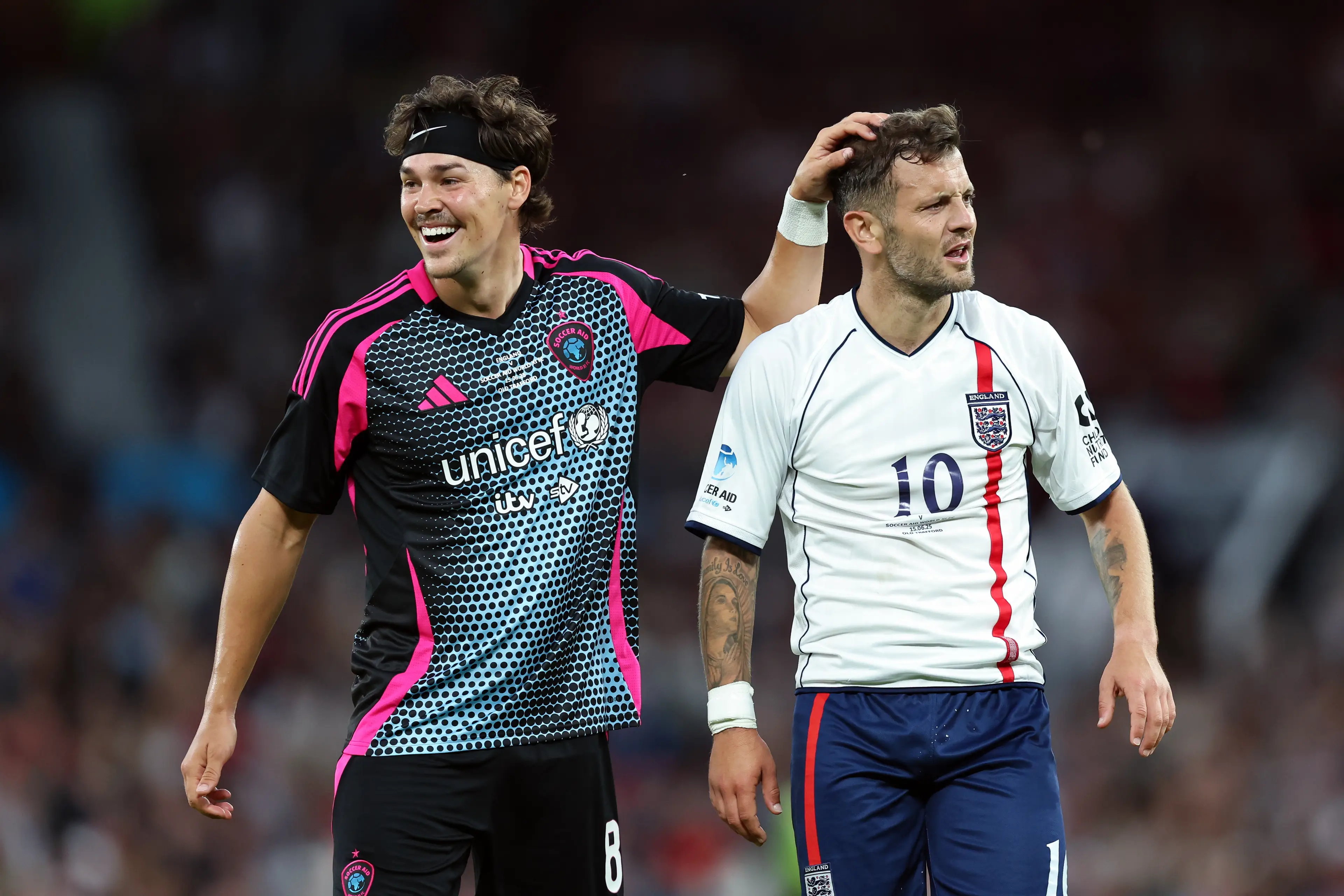 Noah Beck has played in three editions of Soccer Aid. Image: Getty