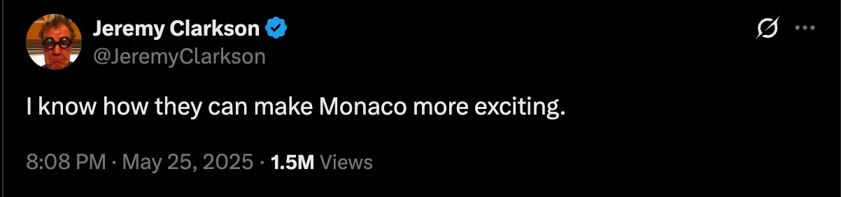 Image: Twitter/@JeremyClarkson