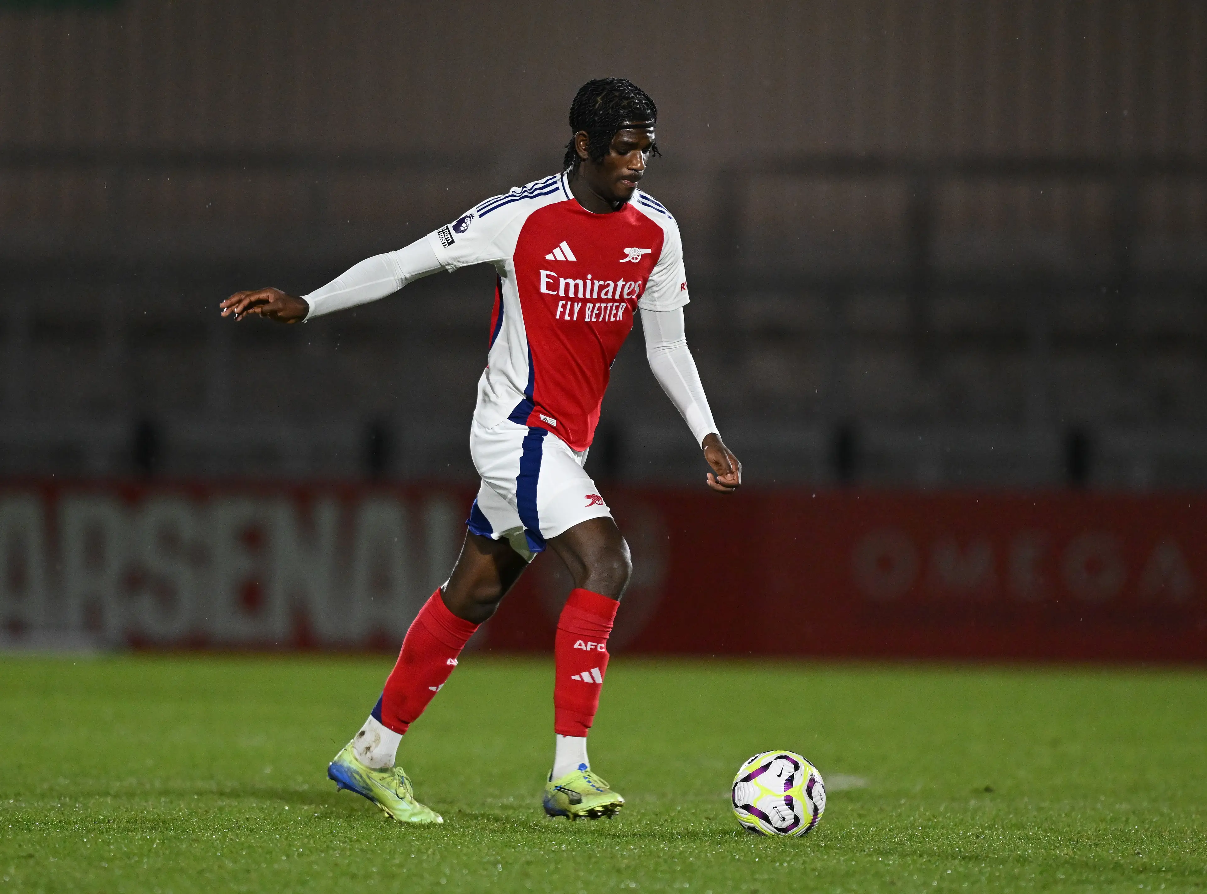 Ayden Heaven in action for Arsenal. Image: Getty