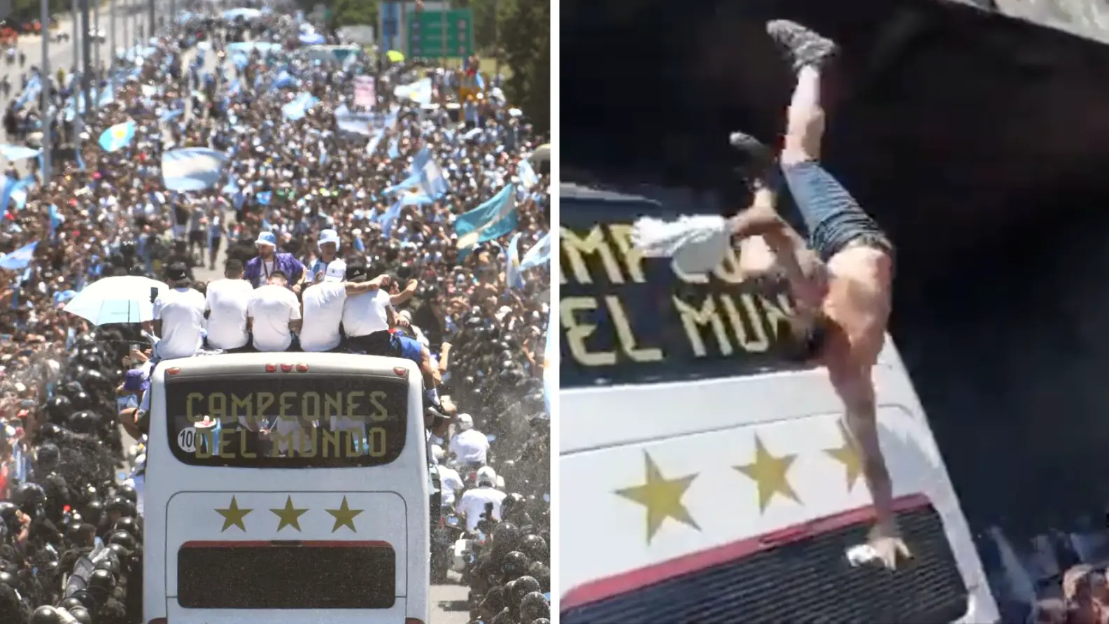 One fan killed and young boy in coma following World Cup celebrations in Buenos Aires