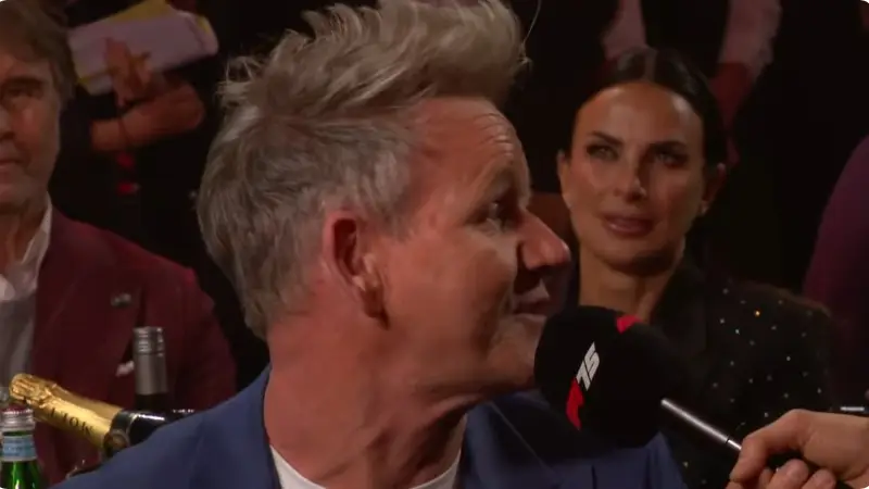 Gordon Ramsay has his mic cut at F1 75 event after commenting on controversial topic