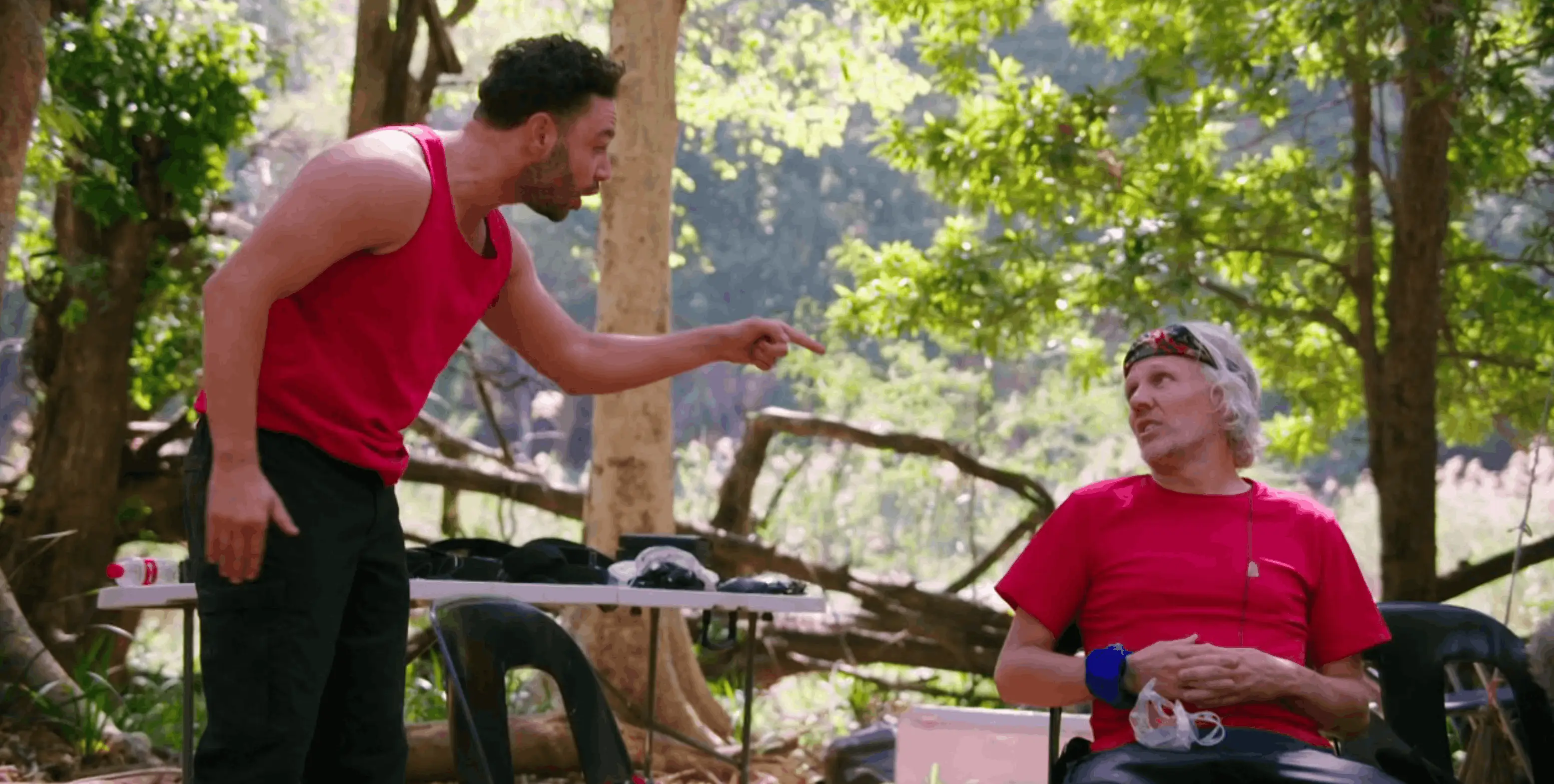 Thomas and Bullard had a blazing row (Image: ITV)