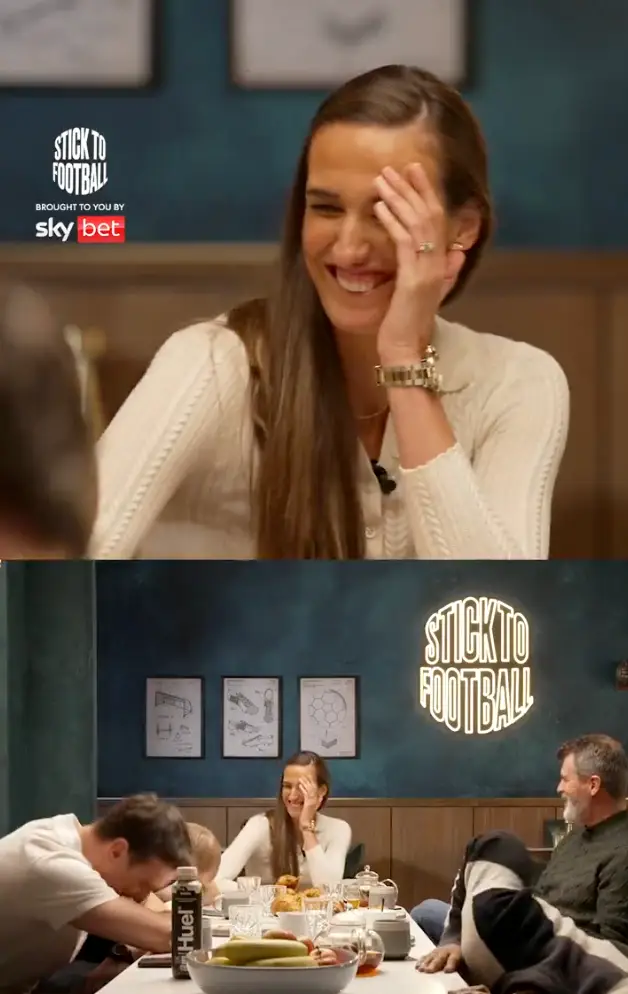 Jill Scott laughed off Roy Keane's joke. Image: The Overlap 