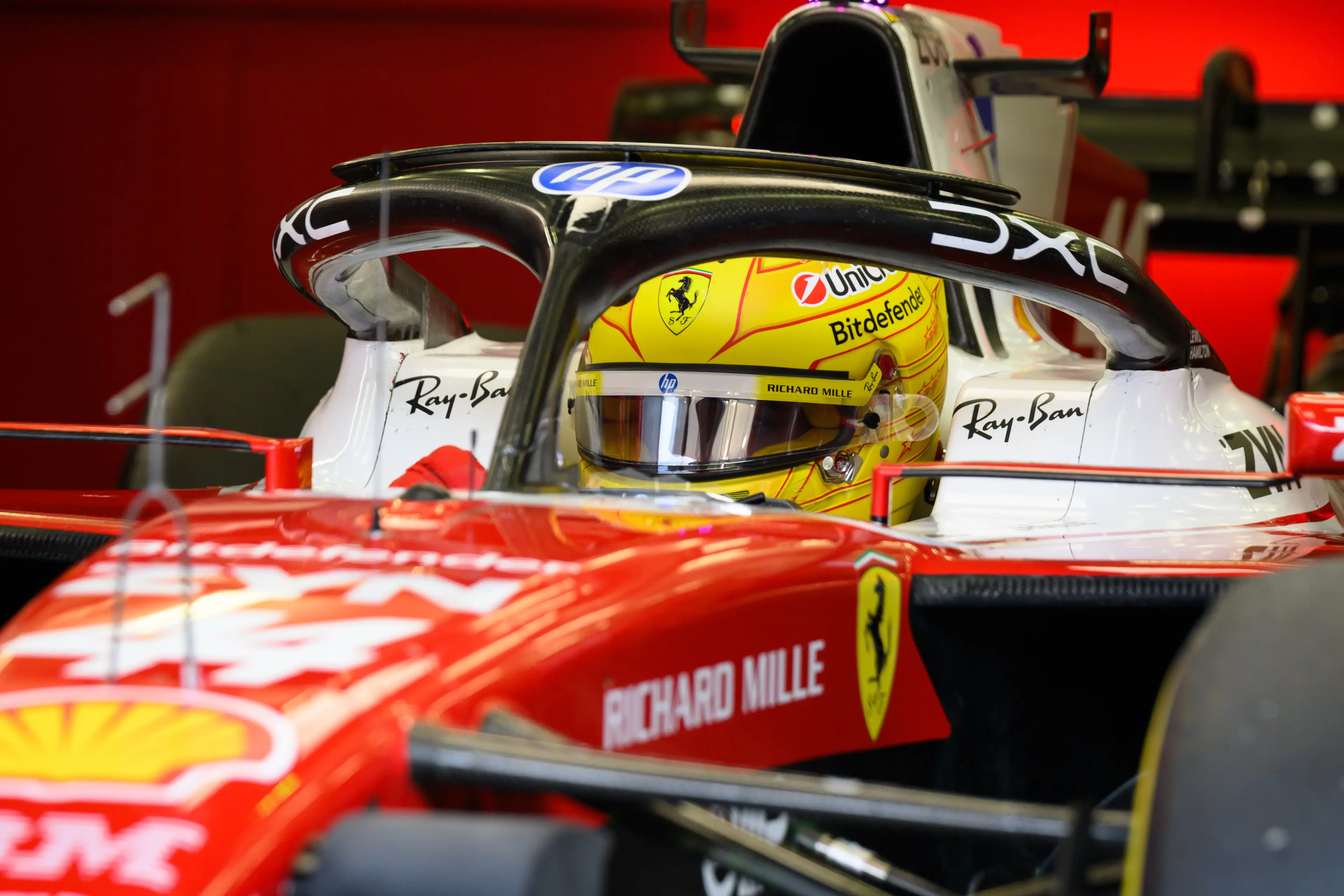 Hamilton has been driving without a permanent race engineer during testing (Image: Getty)