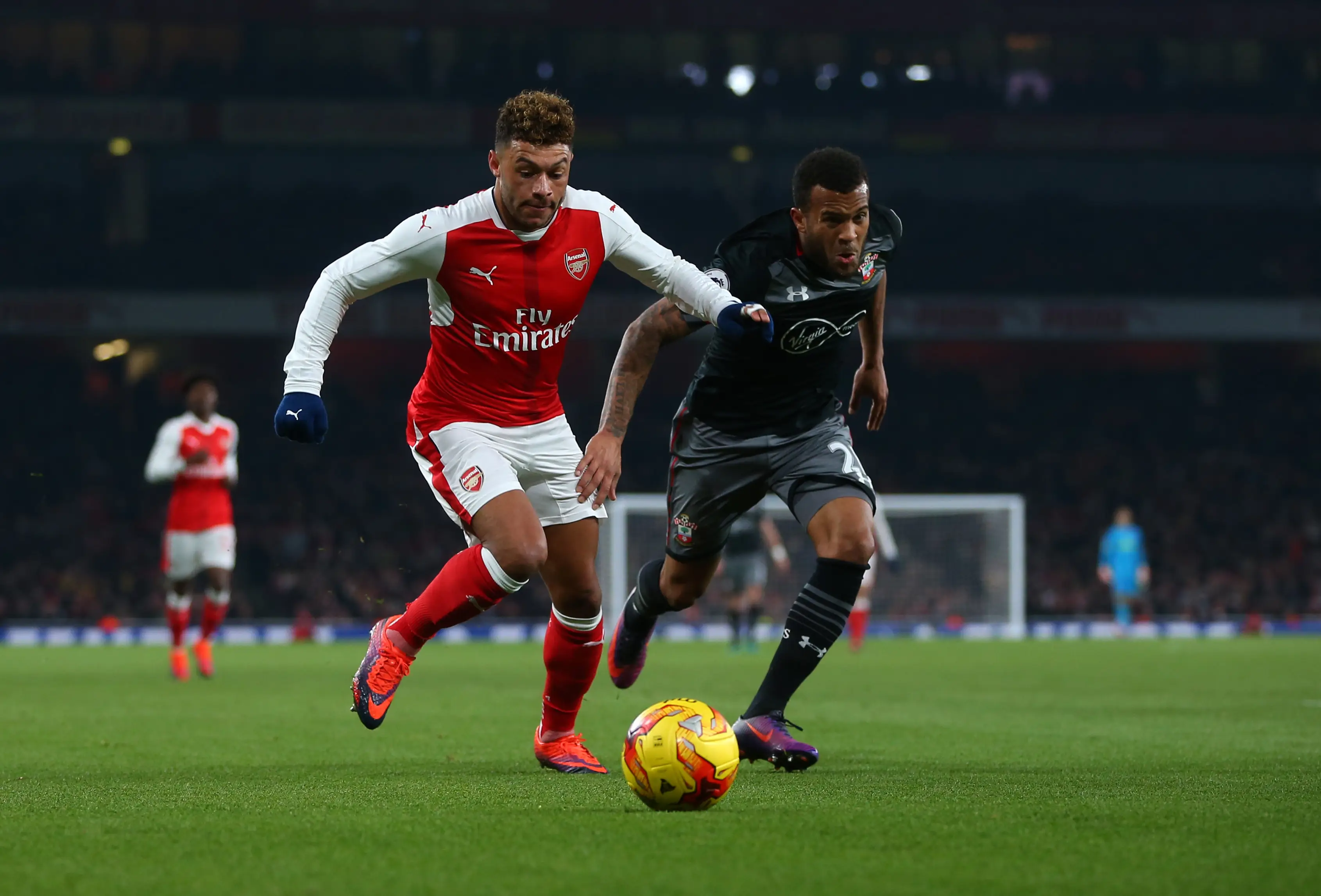 Alex Oxlade-Chamberlain playing for Arsenal (Image: Getty)
