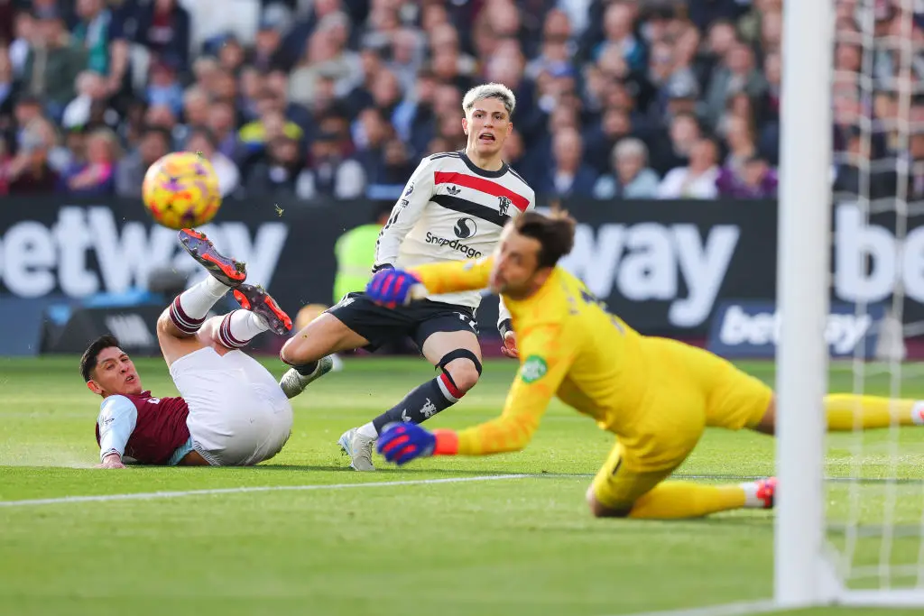 Fans were not happy with Alejandro Garnacho's performance (Credit:Getty)