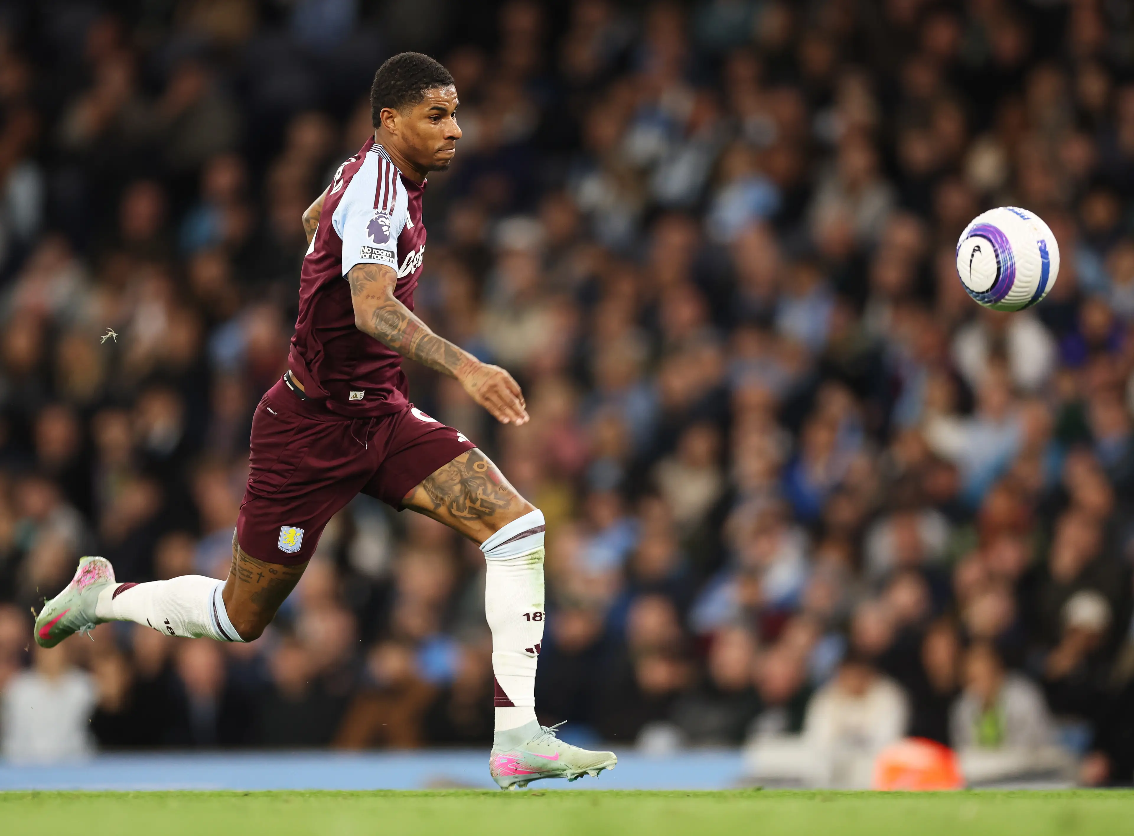 Marcus Rashford at Aston Villa (Image: Neville Williams / Contributor via Getty)