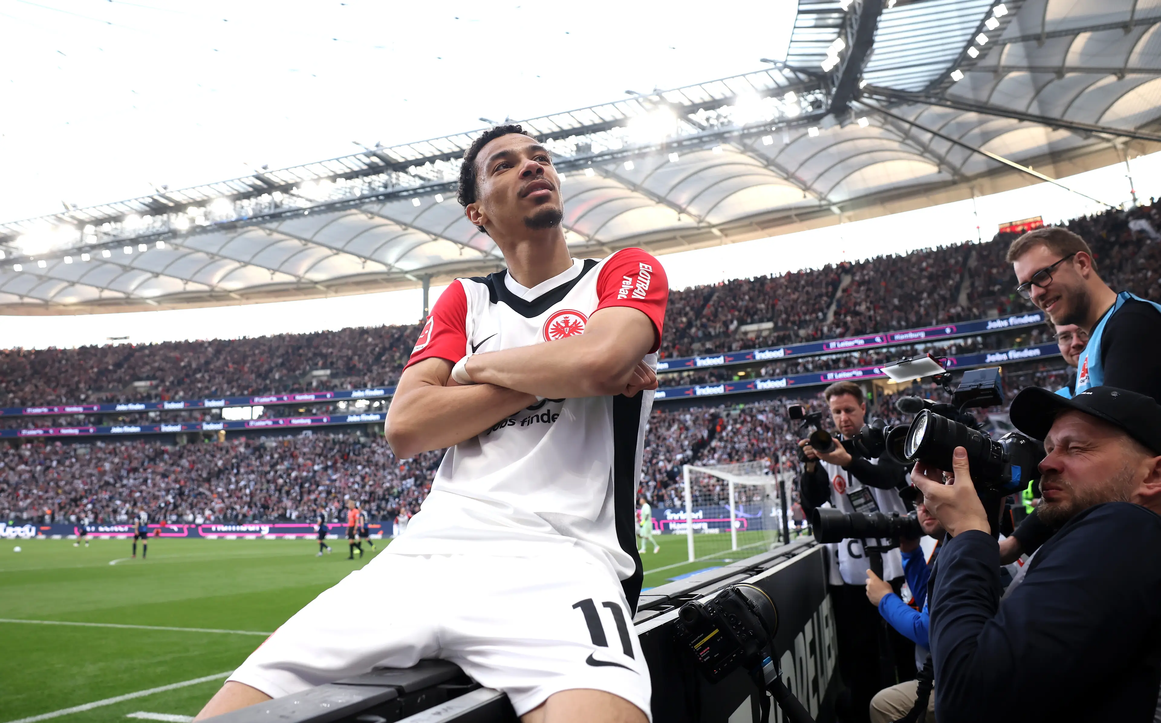 Hugo Ekitike is being linked with a number of clubs this summer. (Image: Getty)
