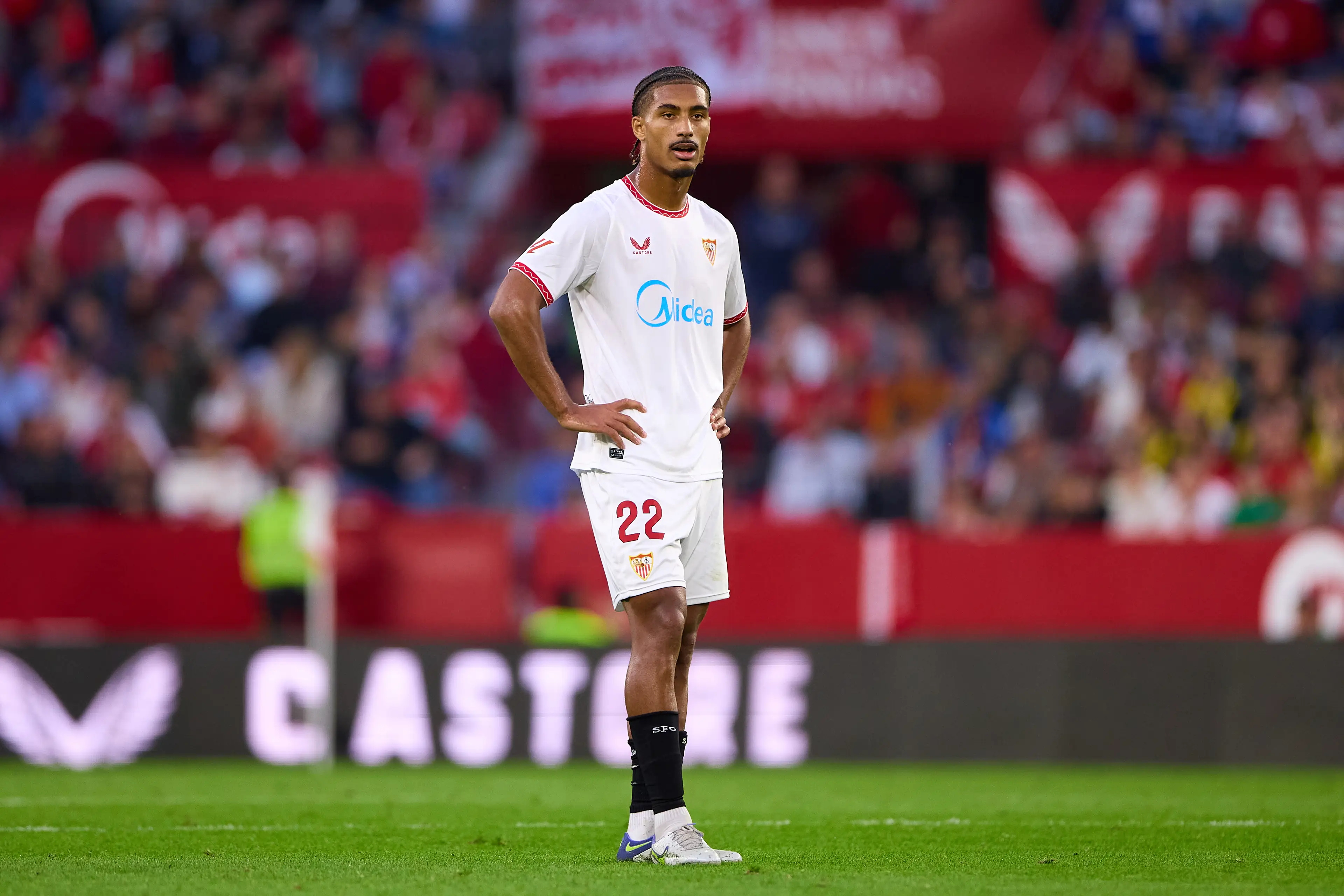 Loic Bade has been linked with a move to Liverpool. Image: Getty