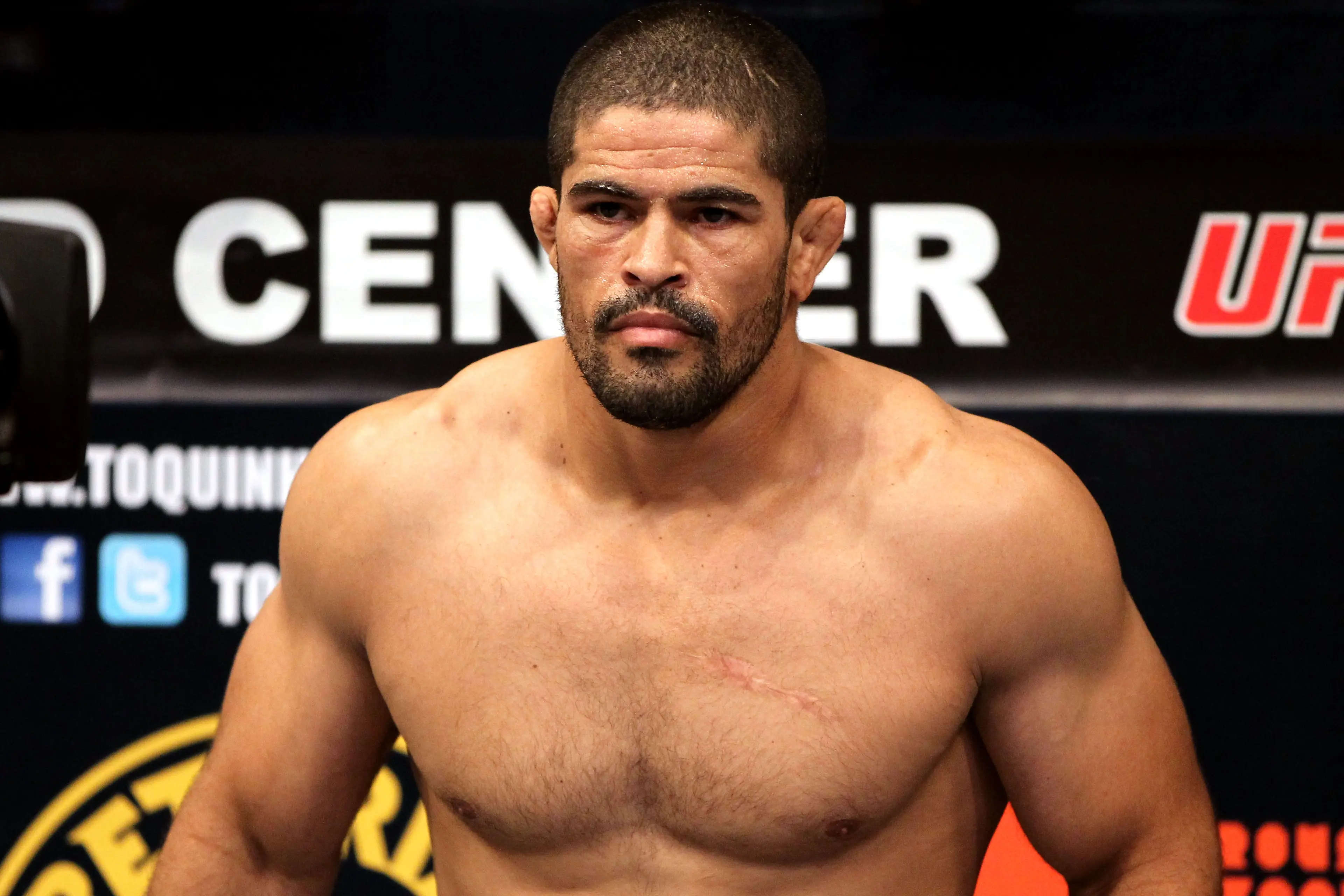 Rousimar Palhares was banned from the UFC after his fight against Mike Pierce. Image: Getty 