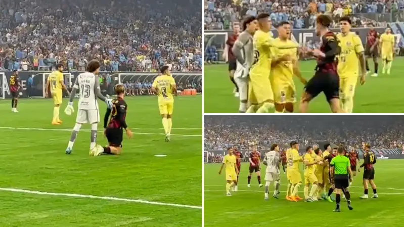 Jack Grealish Involved In Bizarre Bust-Up With Guillermo Ochoa After The Goalkeeper Tried To Help Him Up