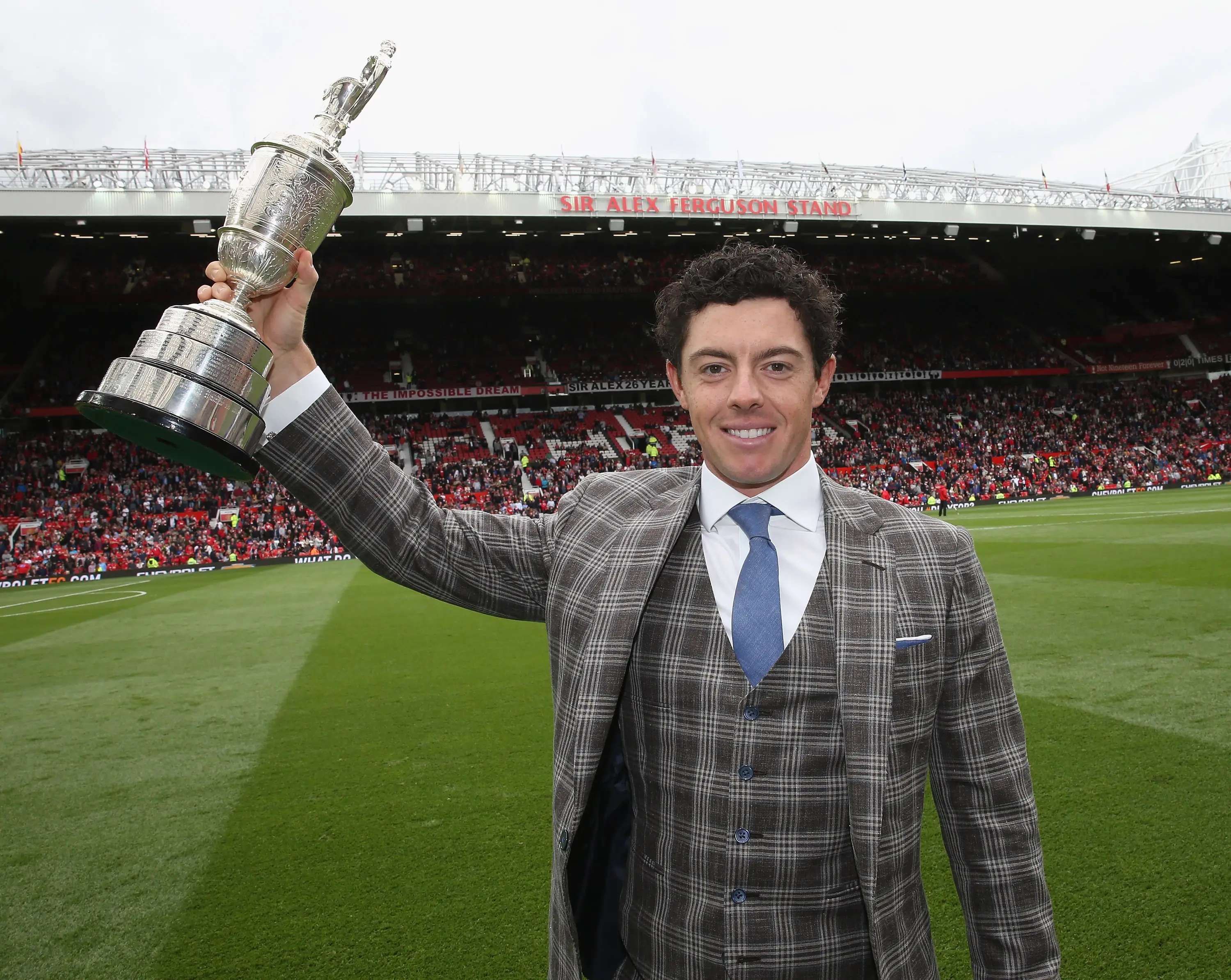 Rory McIlroy at Old Trafford- Getty