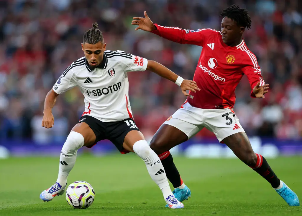 Kobbie Mainoo started for United in their 1-0 victory over Fulham. (Image: Getty)