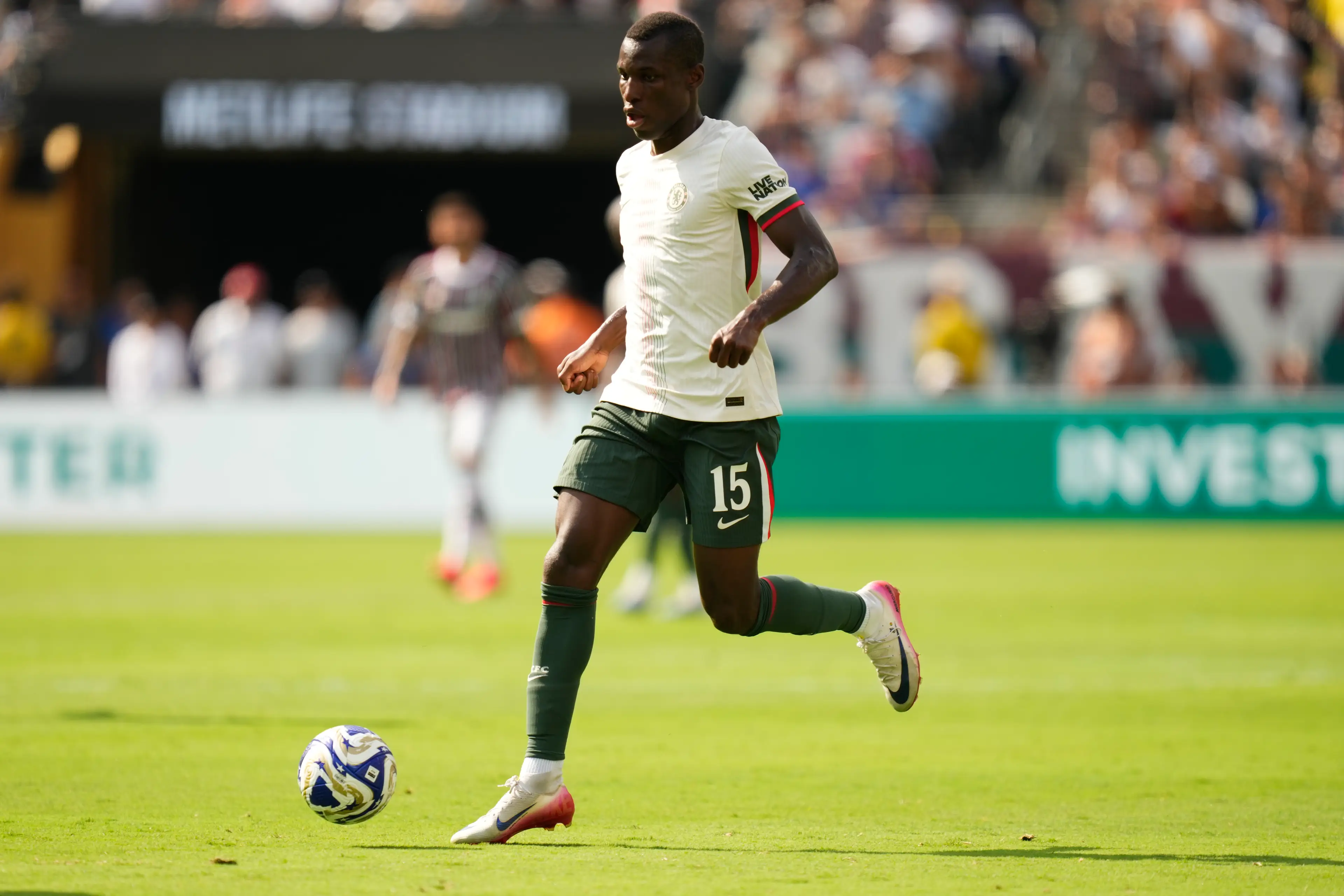 Nicolas Jackson has been criticised by Chelsea fans. Image: Getty