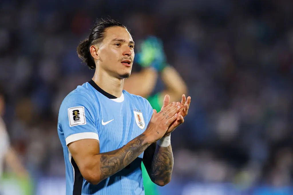 Darwin Nunez started both of Uruguay's matches over the international break. (Image: Getty)