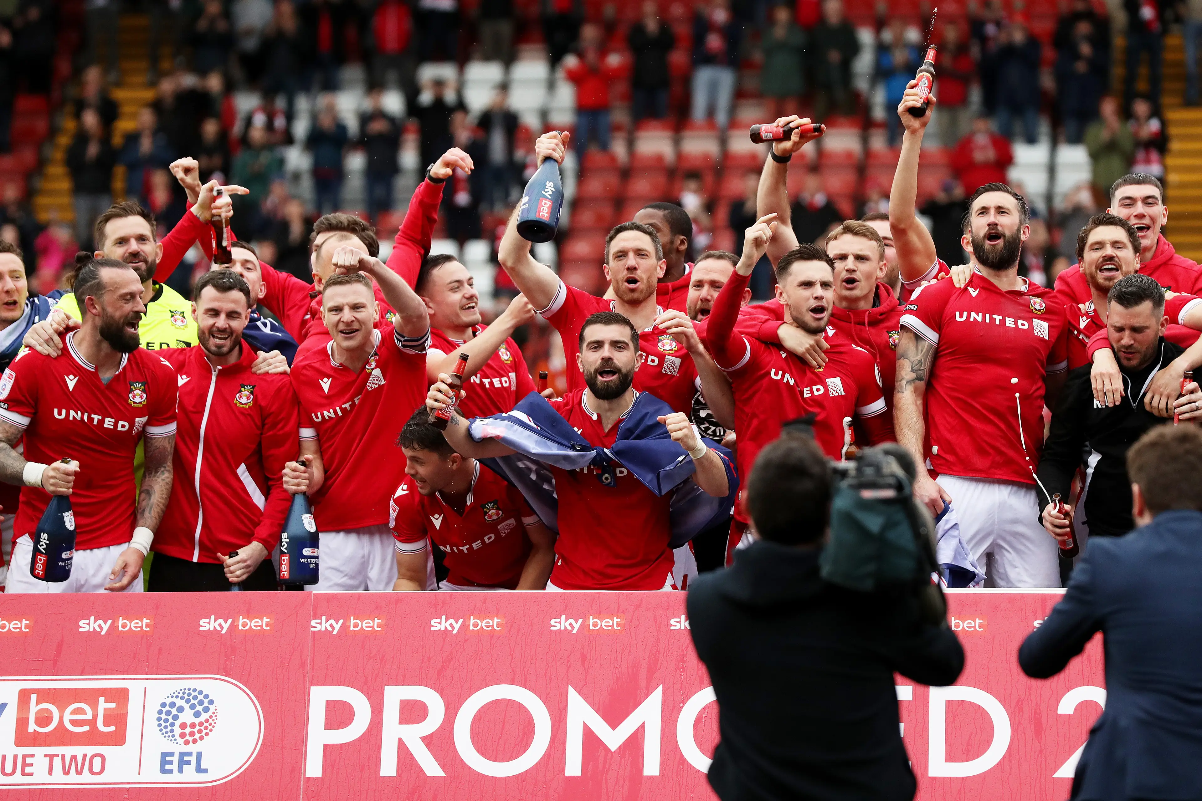 Wrexham won promotion to League One last season. (