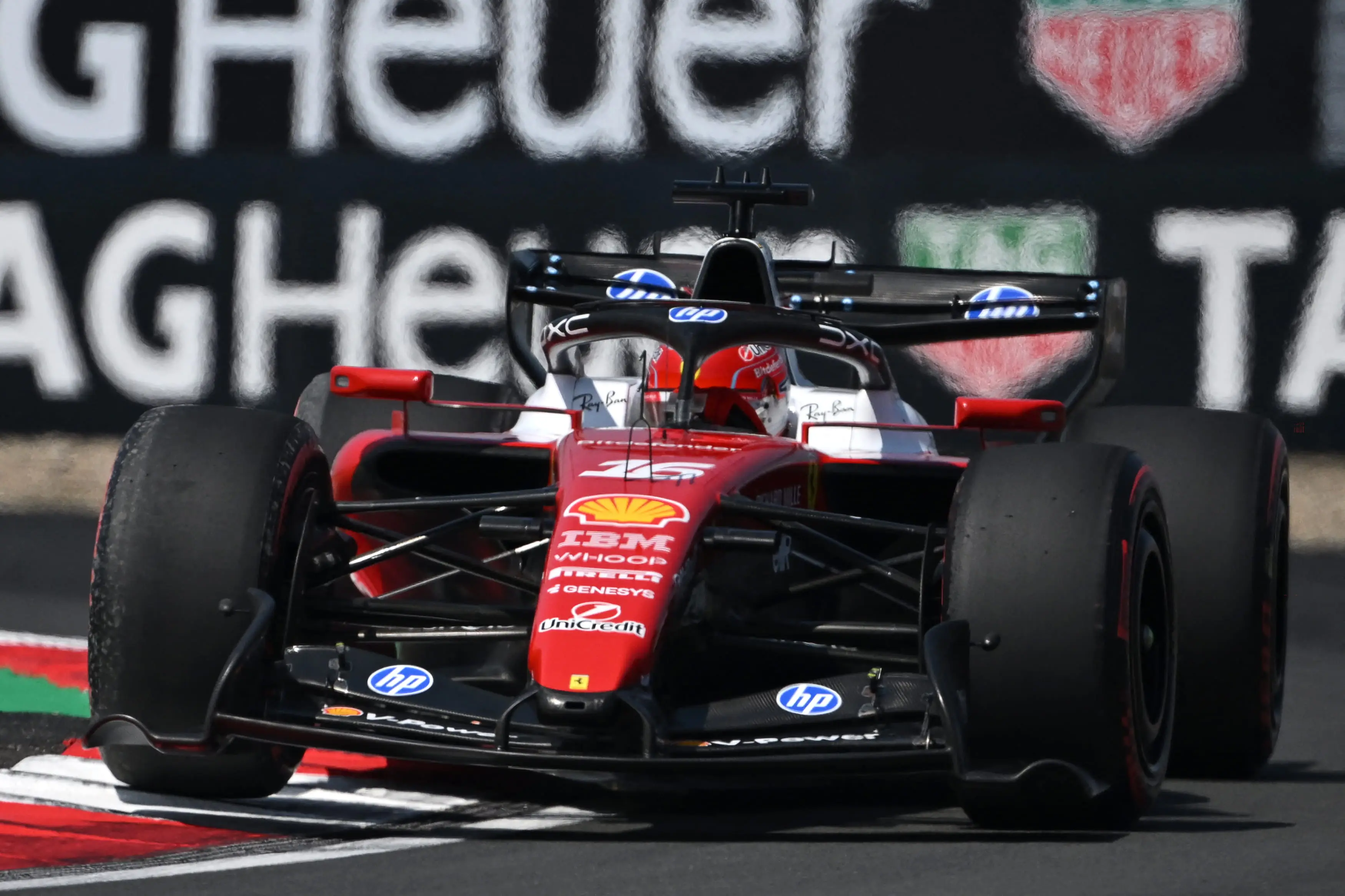 Charles Leclerc and Lewis Hamilton debuted the winglet design in FP1 in China (Image: Getty)
